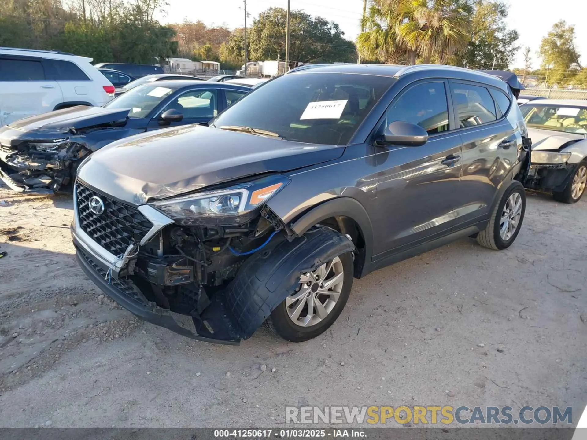 2 Photograph of a damaged car KM8J33A47MU363663 HYUNDAI TUCSON 2021