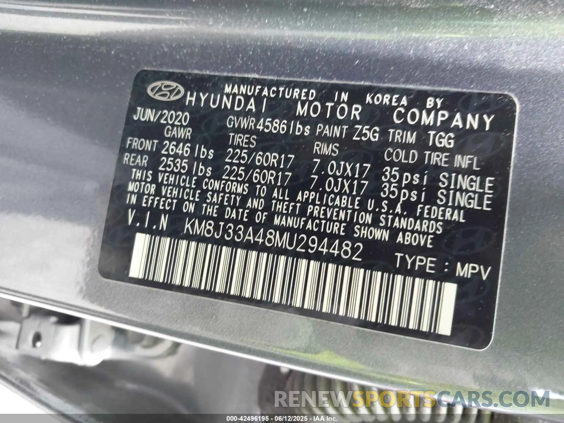 9 Photograph of a damaged car KM8J33A48MU294482 HYUNDAI TUCSON 2021