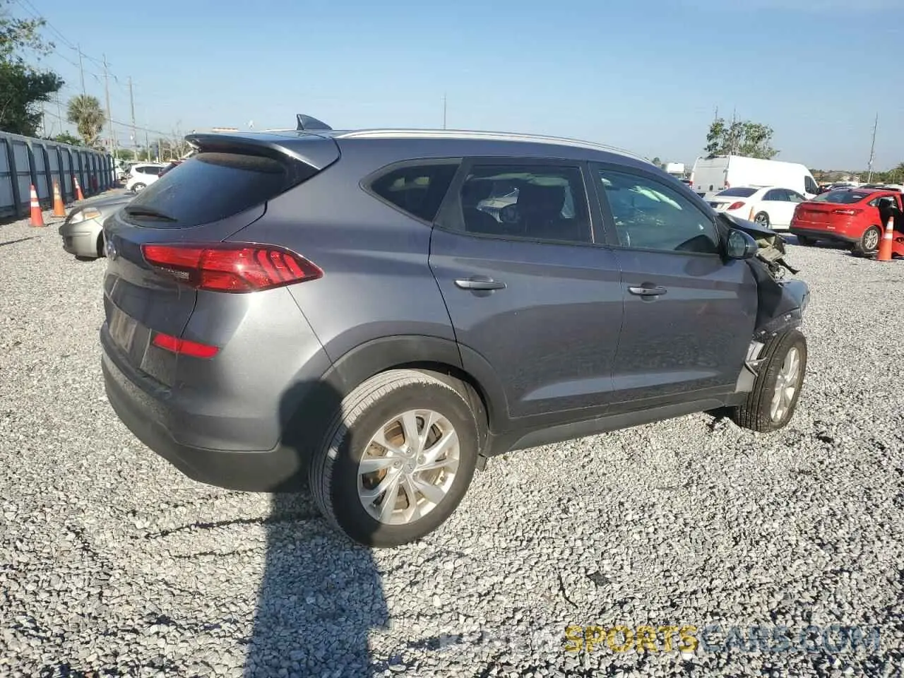 3 Фотография поврежденного автомобиля KM8J33A49MU343320 HYUNDAI TUCSON 2021