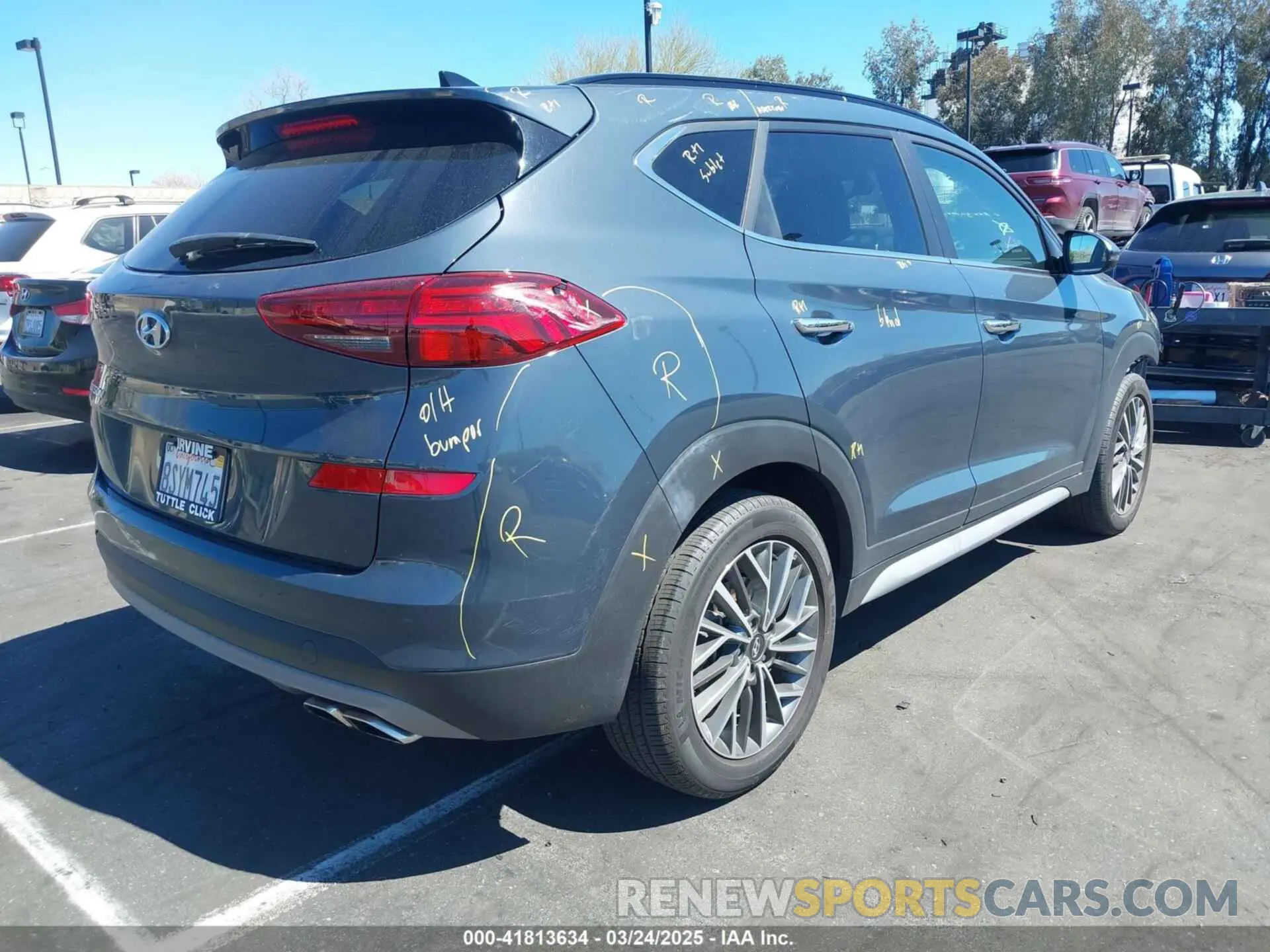 4 Фотография поврежденного автомобиля KM8J33AL0MU300525 HYUNDAI TUCSON 2021