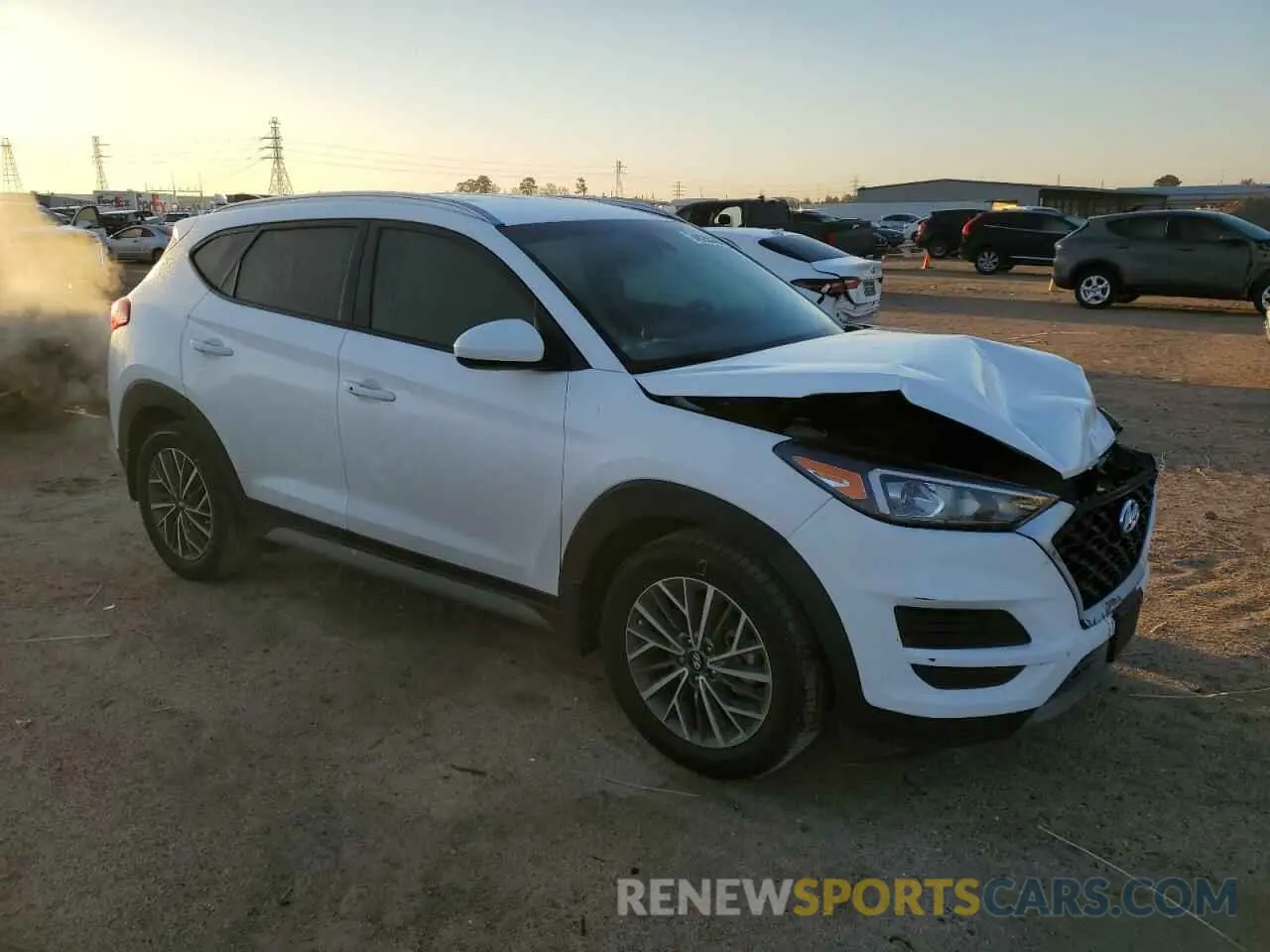4 Фотография поврежденного автомобиля KM8J33AL0MU336473 HYUNDAI TUCSON 2021