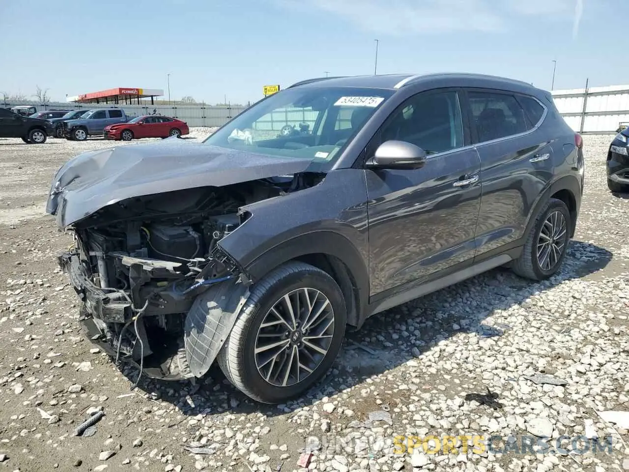 1 Photograph of a damaged car KM8J33AL1MU306155 HYUNDAI TUCSON 2021