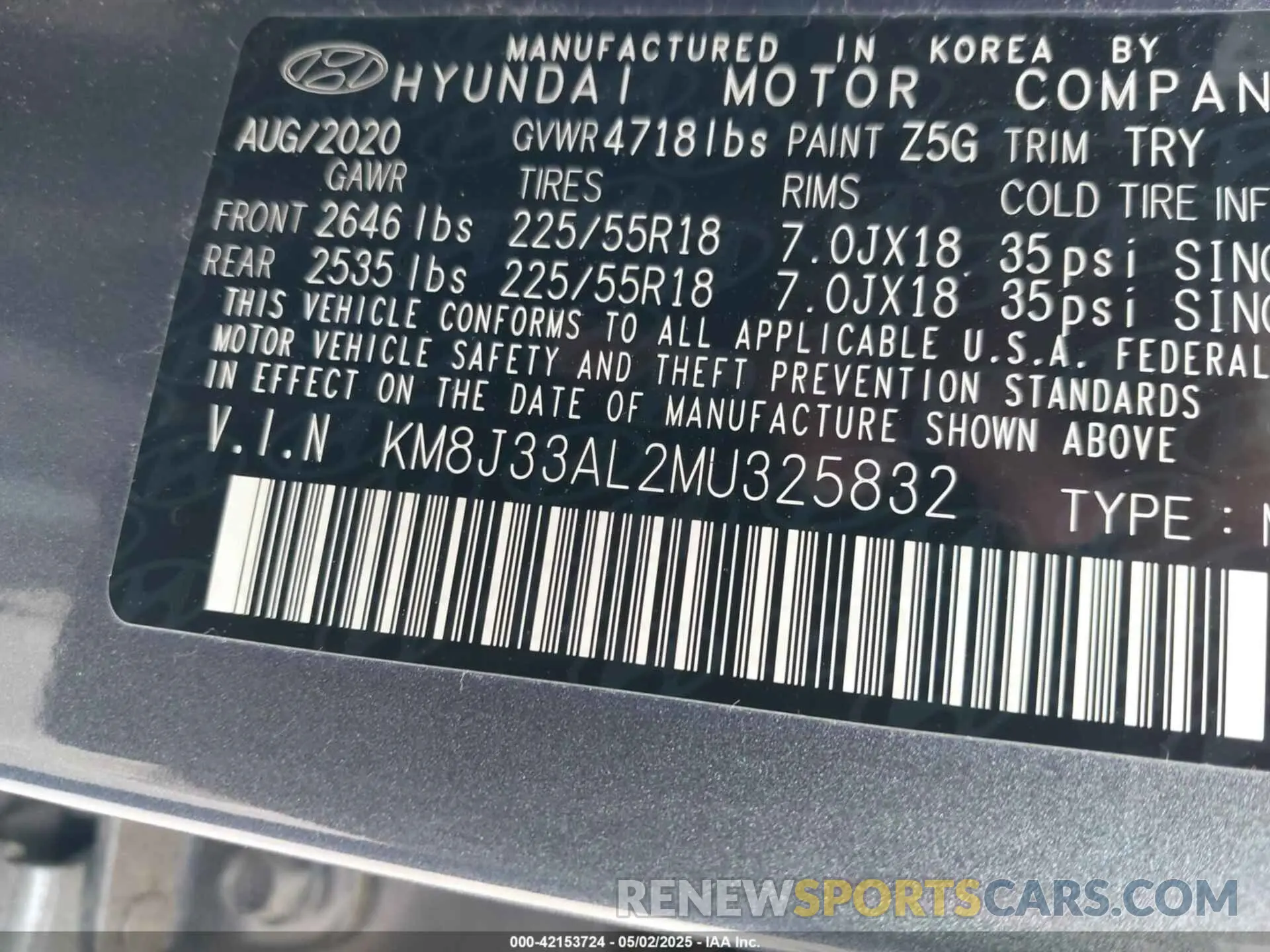 9 Photograph of a damaged car KM8J33AL2MU325832 HYUNDAI TUCSON 2021