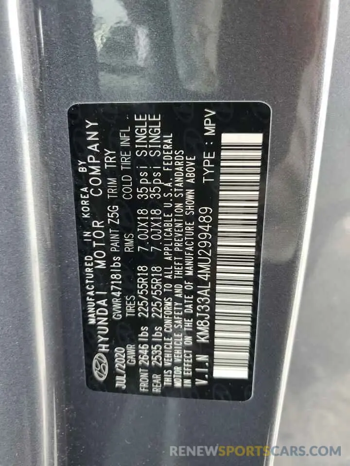 13 Photograph of a damaged car KM8J33AL4MU299489 HYUNDAI TUCSON 2021