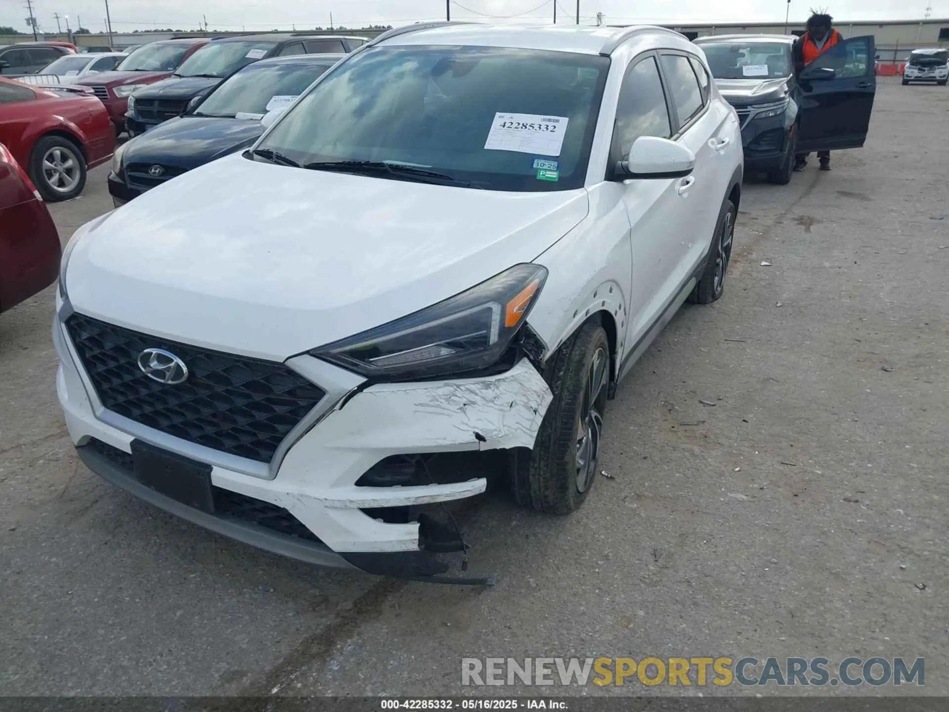 2 Photograph of a damaged car KM8J33AL4MU313925 HYUNDAI TUCSON 2021