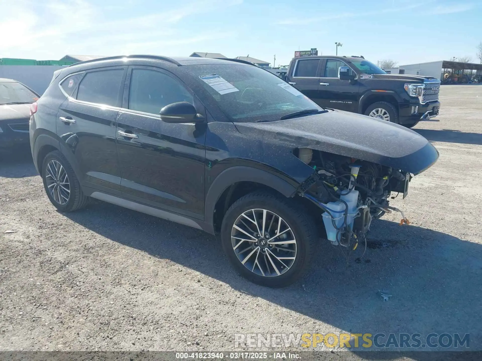 1 Photograph of a damaged car KM8J33AL4MU337304 HYUNDAI TUCSON 2021
