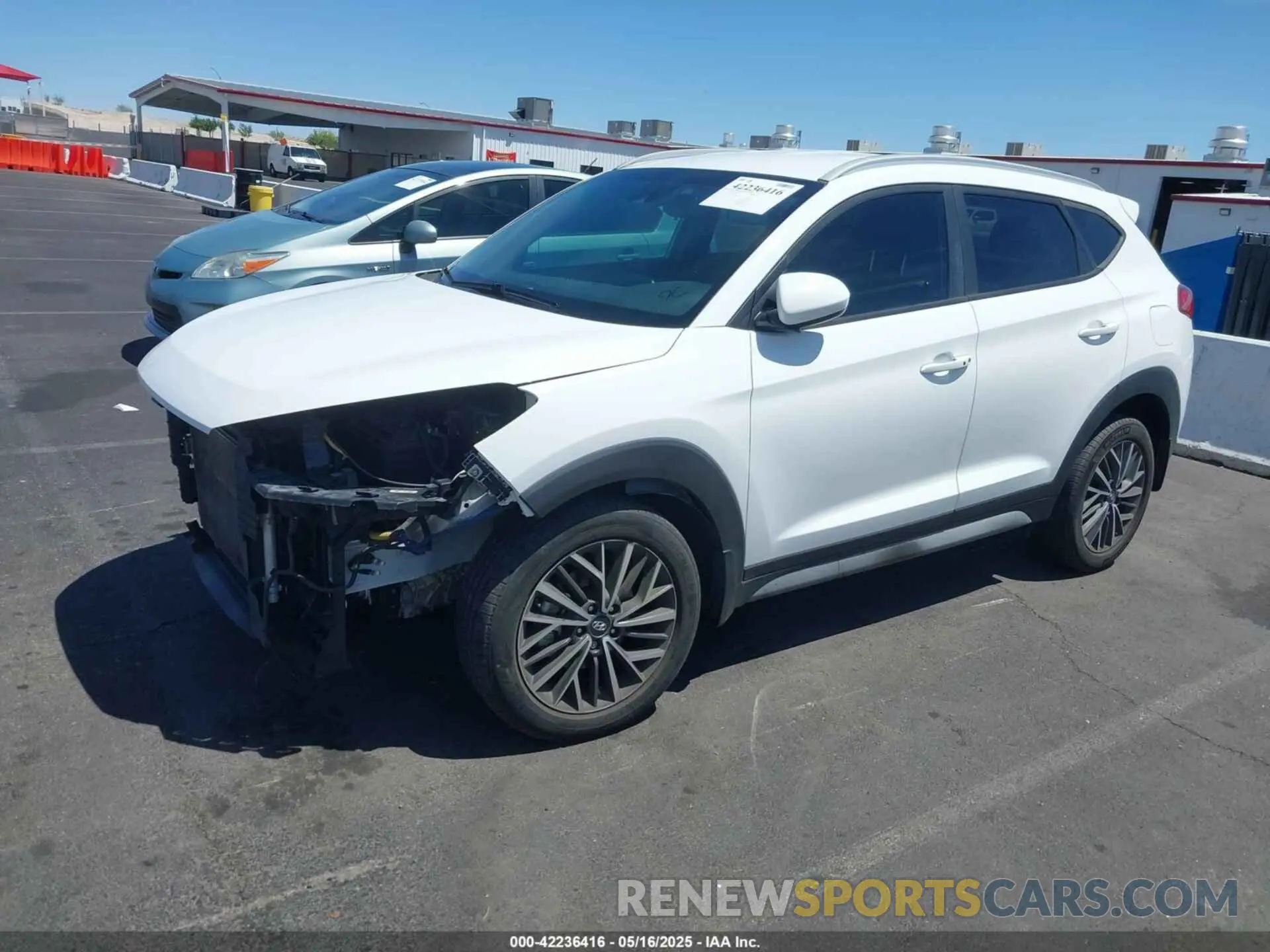 2 Photograph of a damaged car KM8J33AL5MU357691 HYUNDAI TUCSON 2021