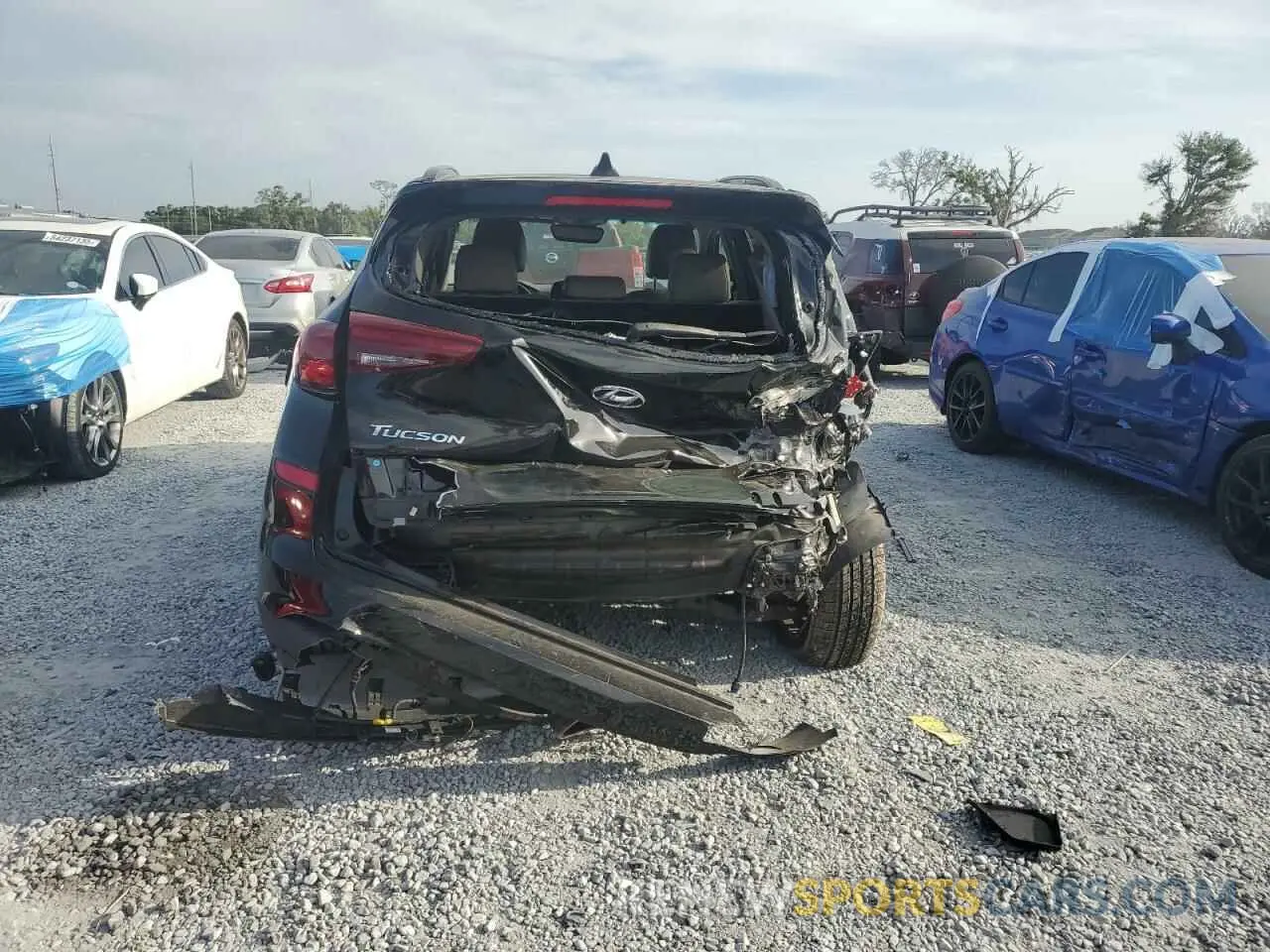 6 Photograph of a damaged car KM8J33AL6MU394782 HYUNDAI TUCSON 2021