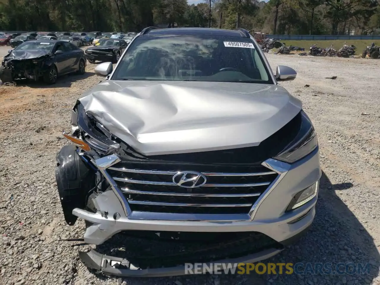 5 Photograph of a damaged car KM8J33AL9MU343812 HYUNDAI TUCSON 2021