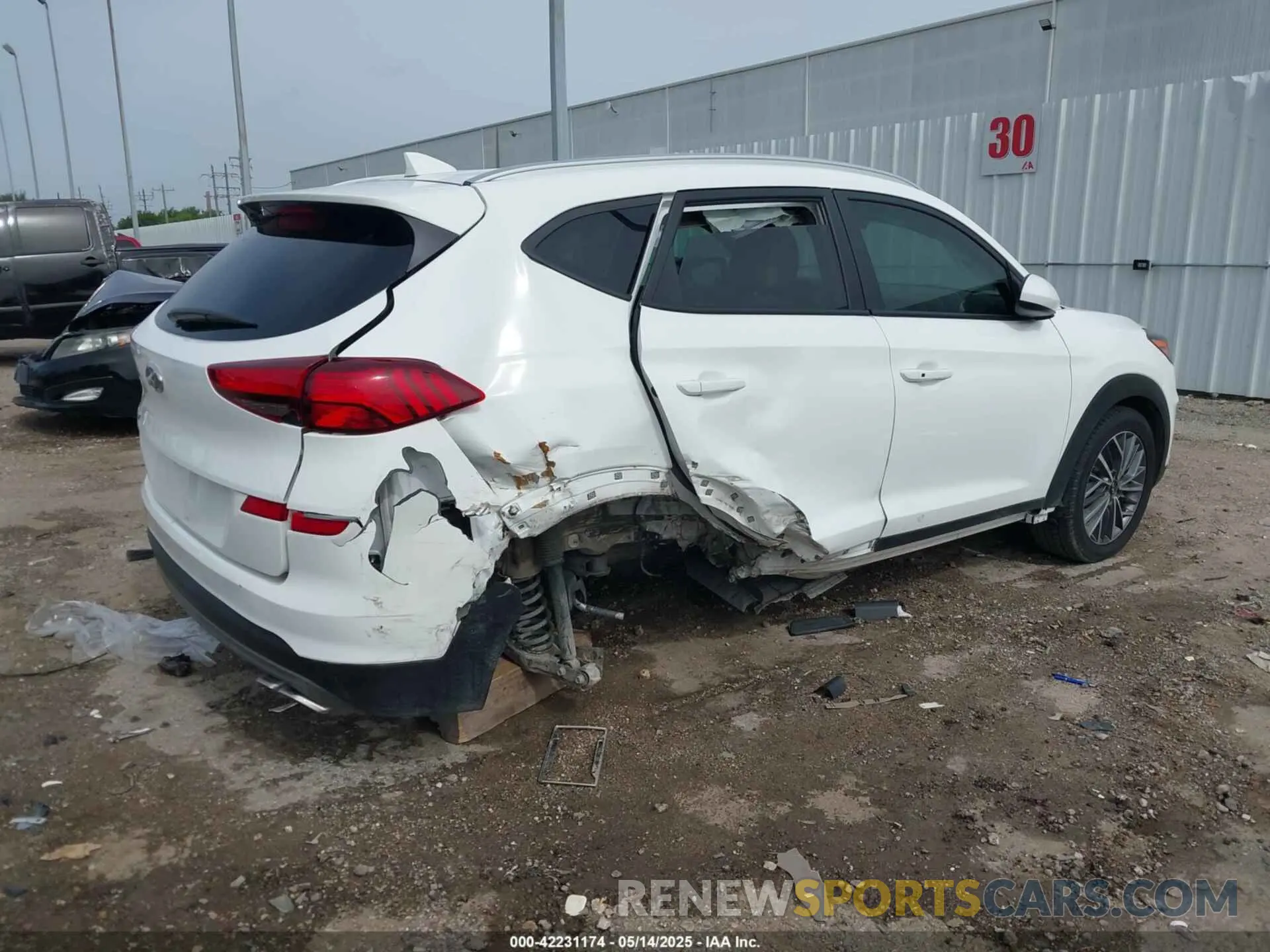 4 Фотография поврежденного автомобиля KM8J33AL9MU372713 HYUNDAI TUCSON 2021