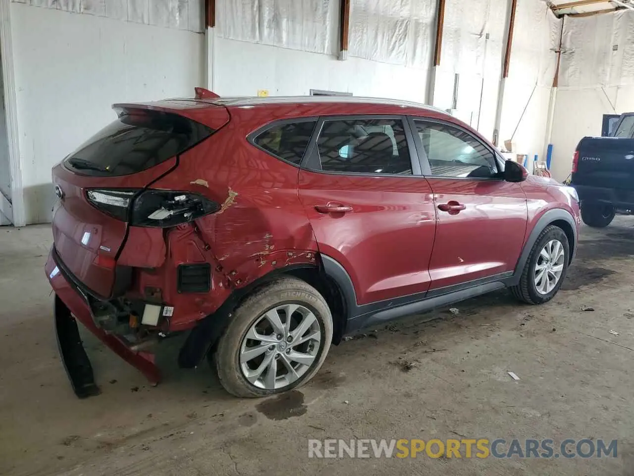 3 Photograph of a damaged car KM8J3CA41MU368518 HYUNDAI TUCSON 2021