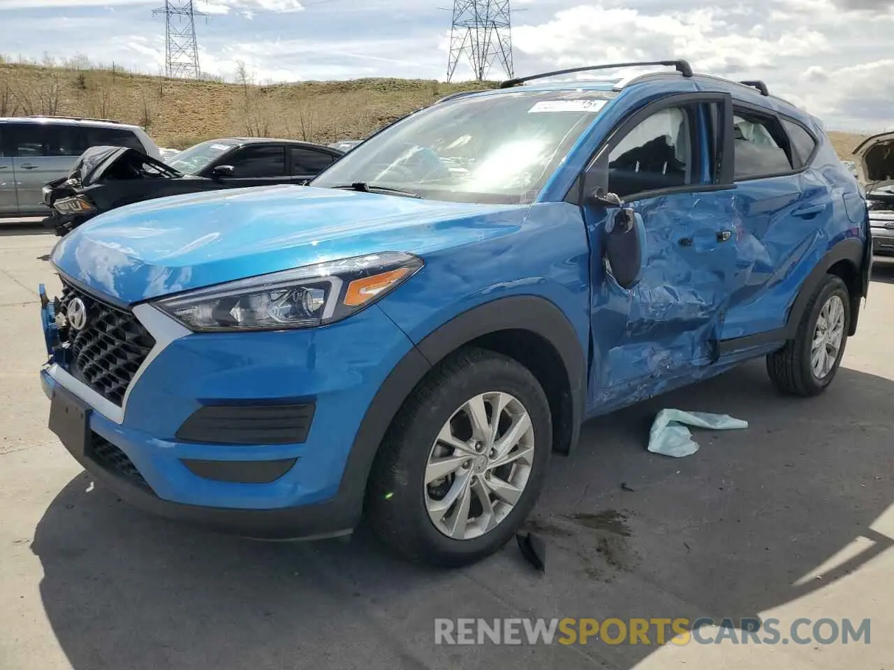 1 Фотография поврежденного автомобиля KM8J3CA44MU323251 HYUNDAI TUCSON 2021