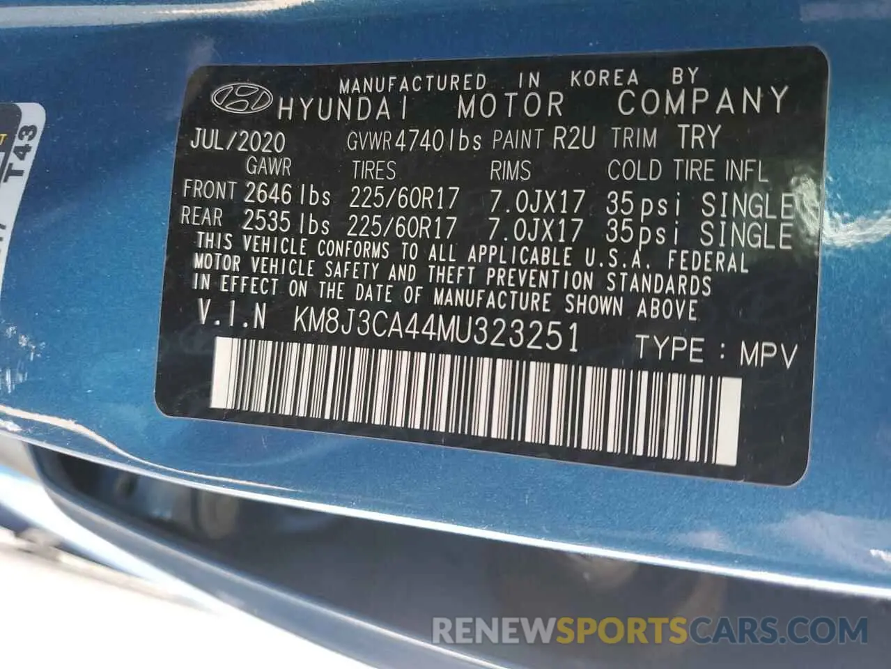 15 Фотография поврежденного автомобиля KM8J3CA44MU323251 HYUNDAI TUCSON 2021