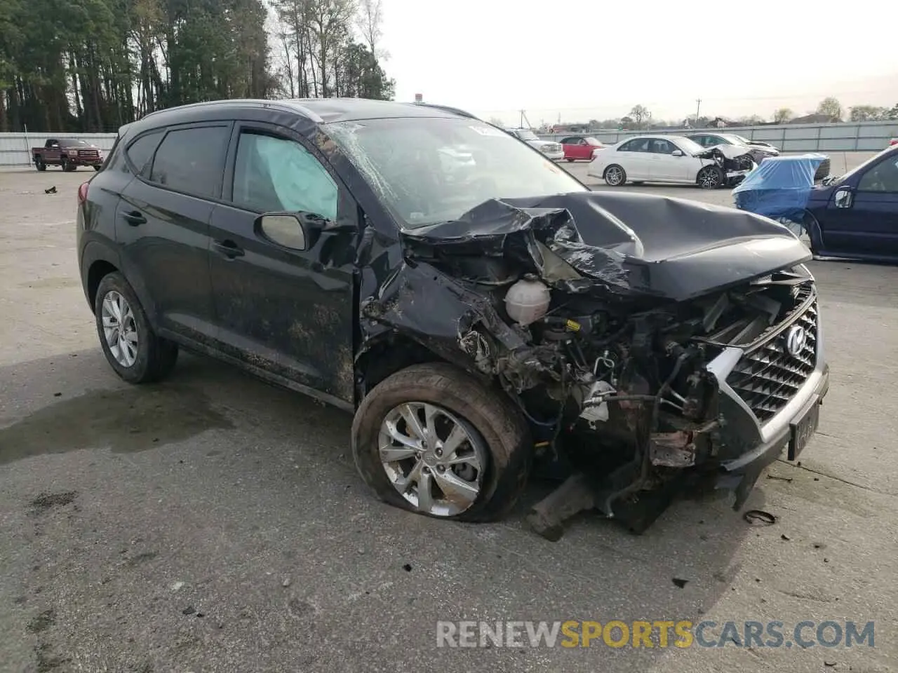 4 Фотография поврежденного автомобиля KM8J3CA44MU366813 HYUNDAI TUCSON 2021