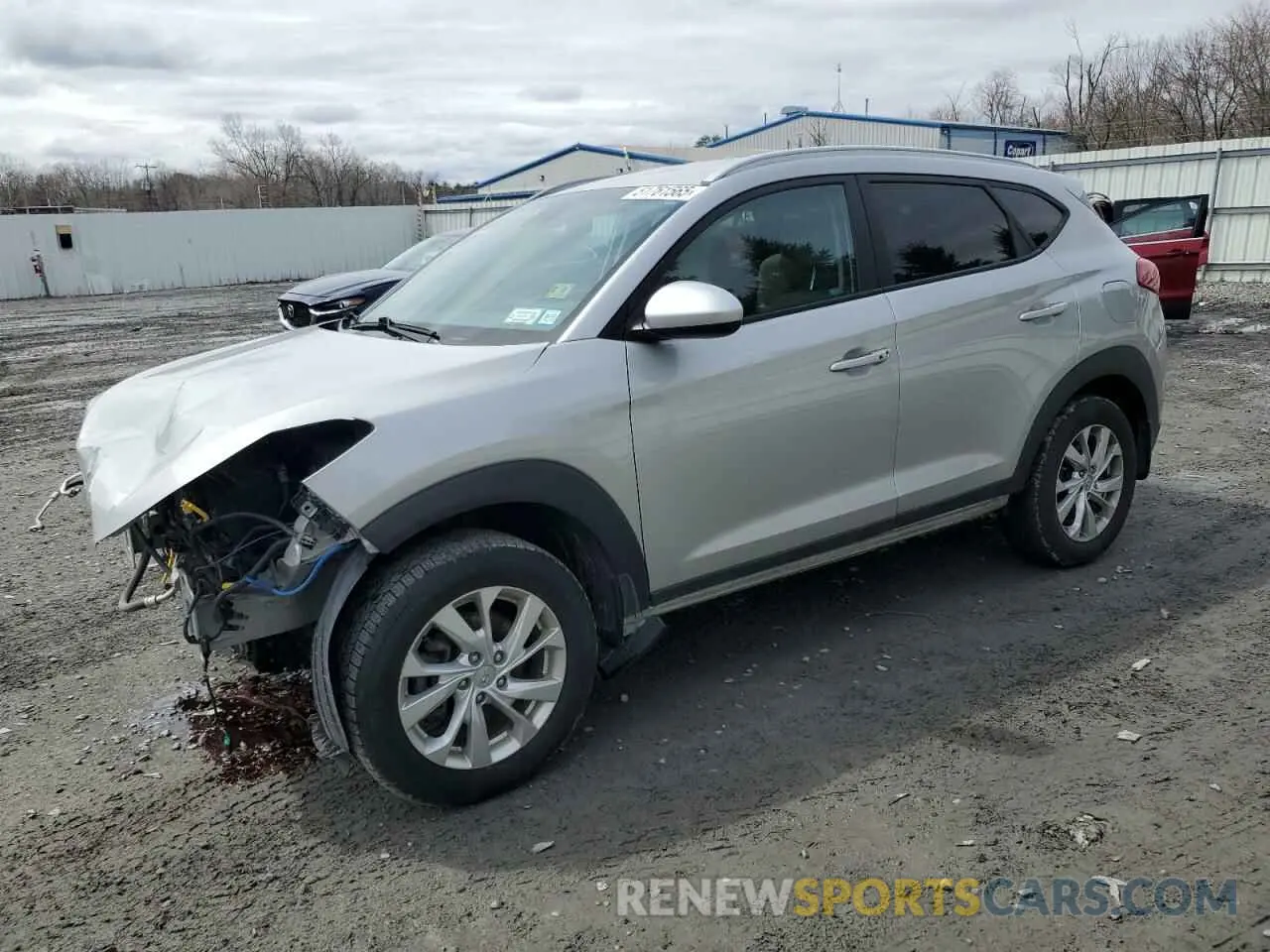 1 Photograph of a damaged car KM8J3CA47MU343929 HYUNDAI TUCSON 2021