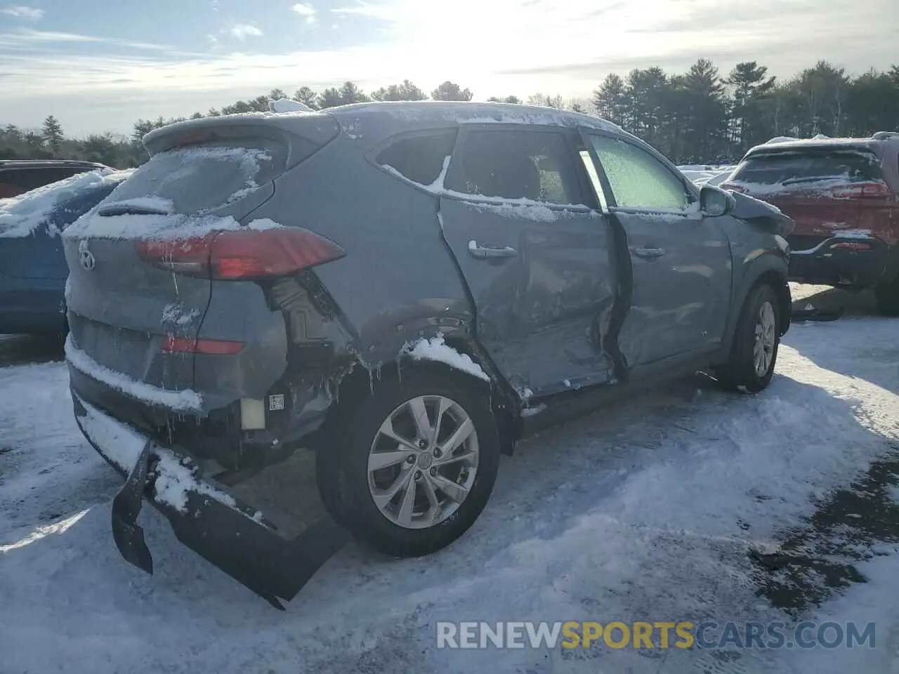 3 Photograph of a damaged car KM8J3CA47MU383329 HYUNDAI TUCSON 2021