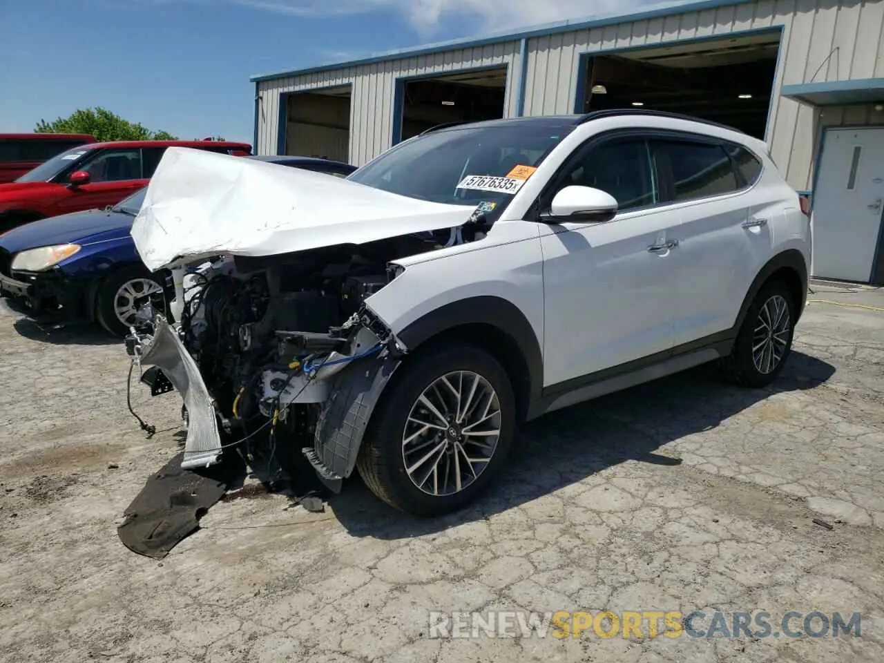 1 Фотография поврежденного автомобиля KM8J3CAL1MU390736 HYUNDAI TUCSON 2021