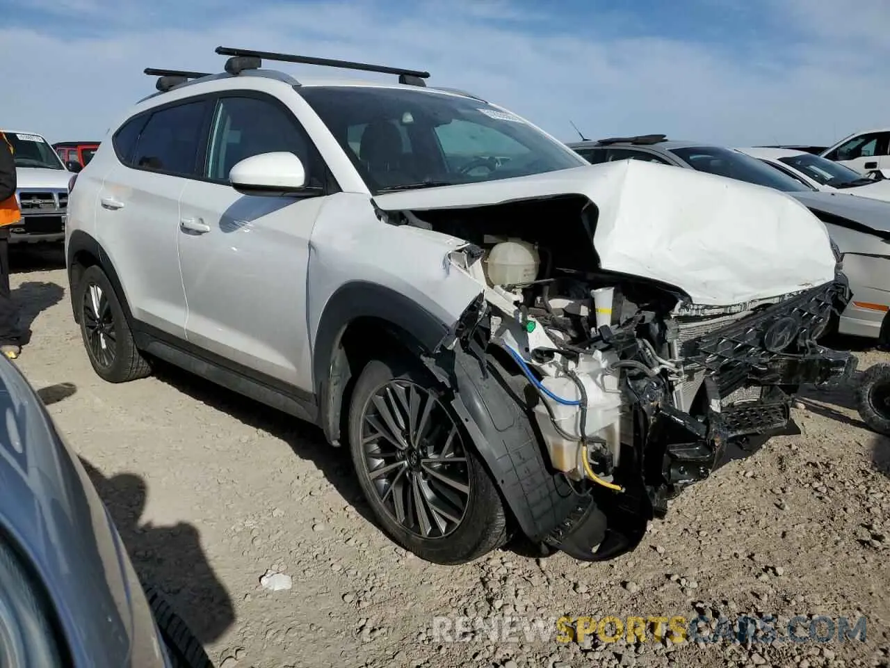 4 Фотография поврежденного автомобиля KM8J3CAL2MU300140 HYUNDAI TUCSON 2021
