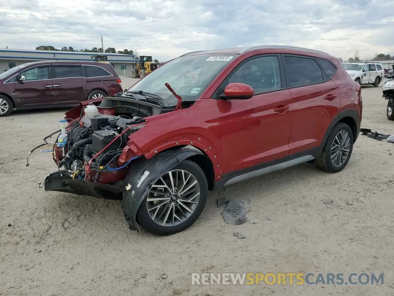 1 Photograph of a damaged car KM8J3CAL7MU384097 HYUNDAI TUCSON 2021