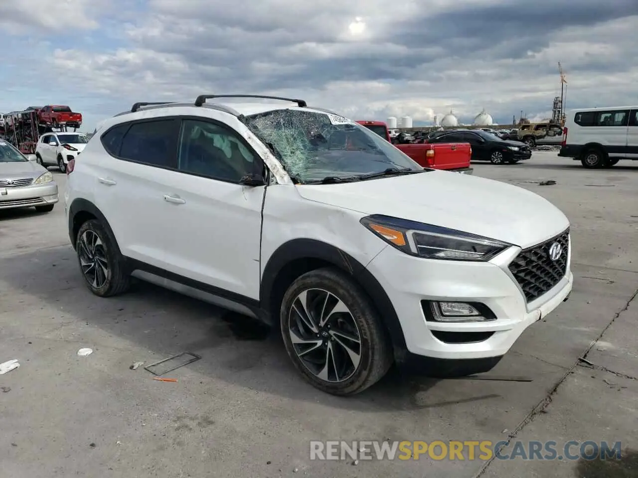 4 Фотография поврежденного автомобиля KM8J3CALXMU291624 HYUNDAI TUCSON 2021