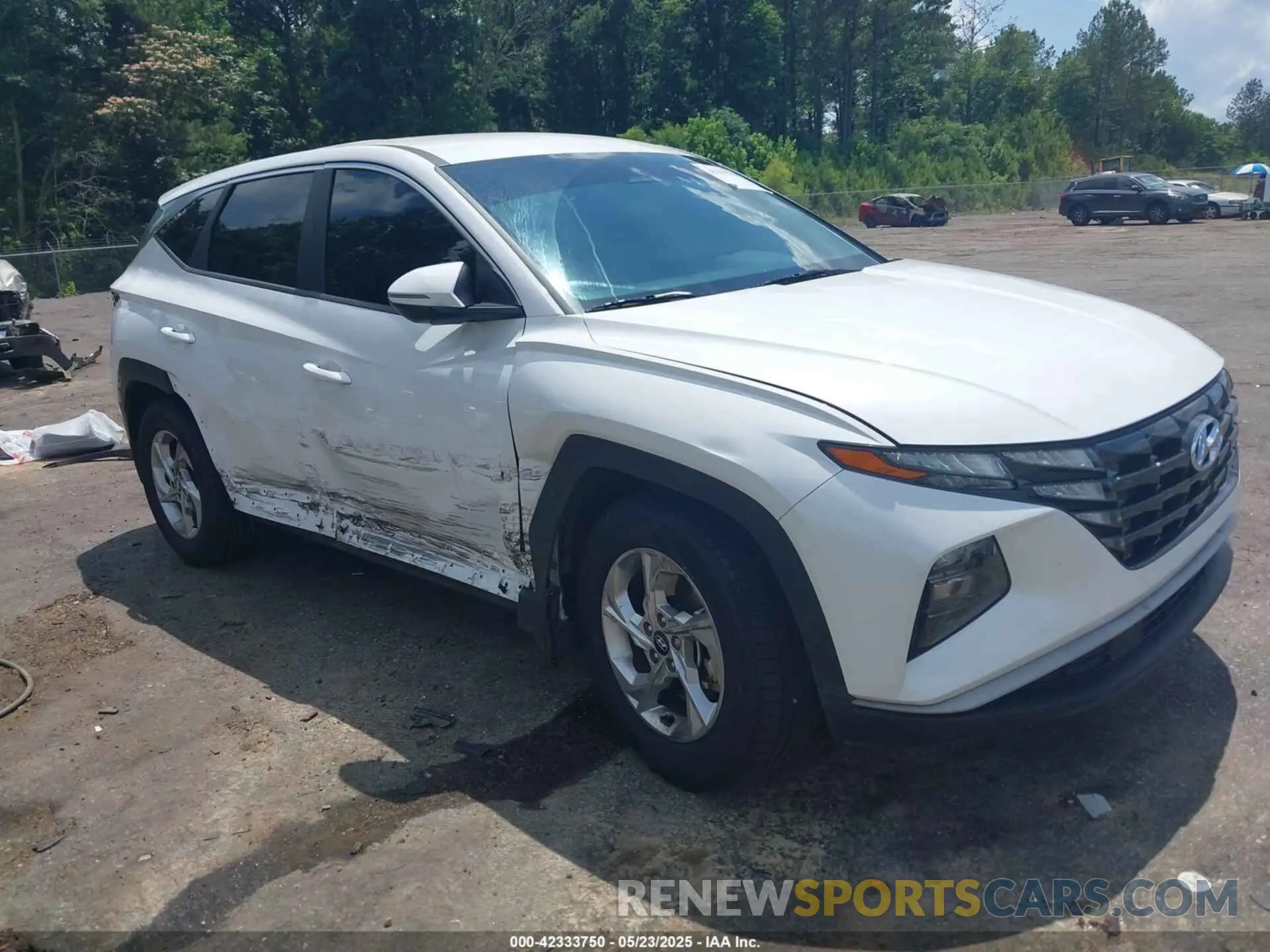 1 Photograph of a damaged car 5NMJA3AE1NH054024 HYUNDAI TUCSON 2022