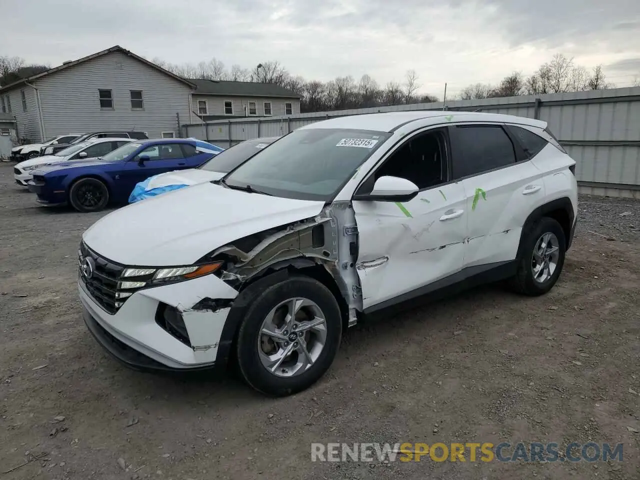 1 Photograph of a damaged car 5NMJA3AE5NH014304 HYUNDAI TUCSON 2022