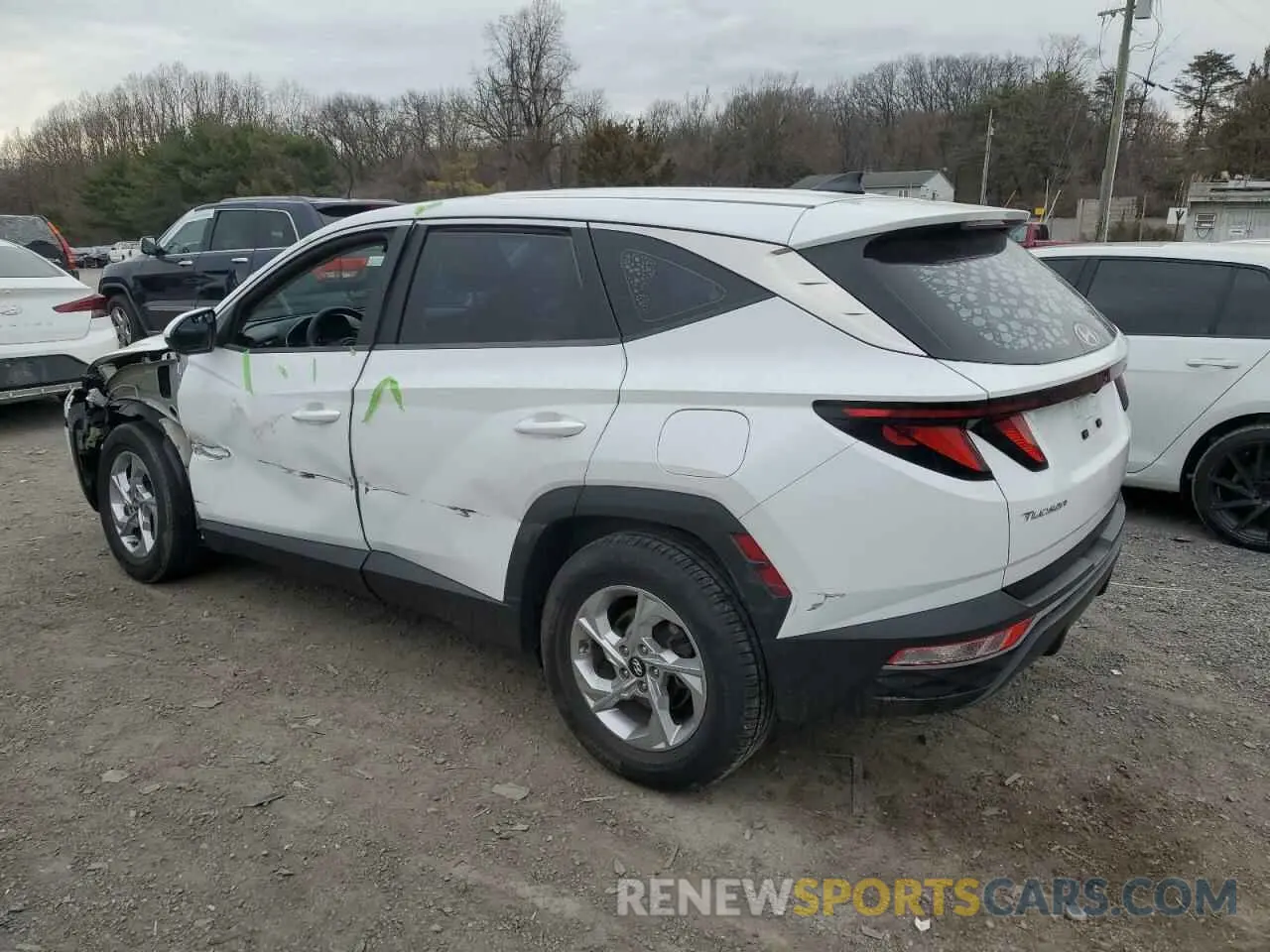 2 Photograph of a damaged car 5NMJA3AE5NH014304 HYUNDAI TUCSON 2022