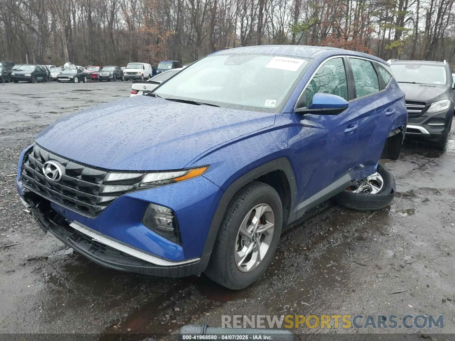 2 Photograph of a damaged car 5NMJA3AE6NH002176 HYUNDAI TUCSON 2022
