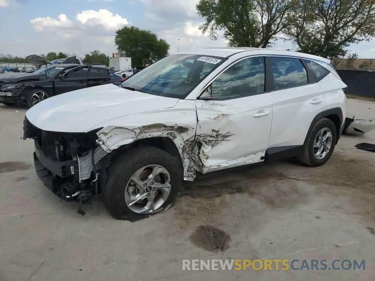 1 Photograph of a damaged car 5NMJA3AE6NH067111 HYUNDAI TUCSON 2022