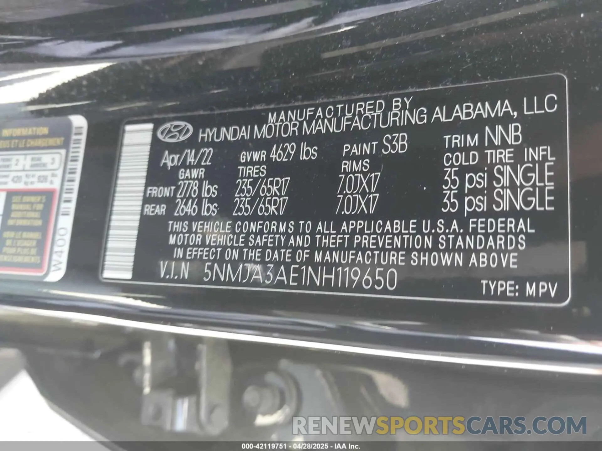 9 Photograph of a damaged car 5NMJA3AE6NH070008 HYUNDAI TUCSON 2022