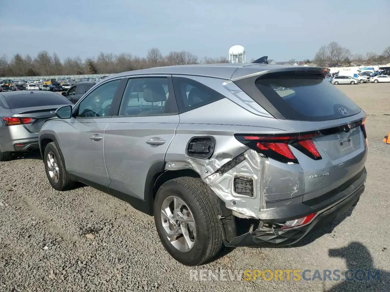 2 Photograph of a damaged car 5NMJA3AE7NH002705 HYUNDAI TUCSON 2022
