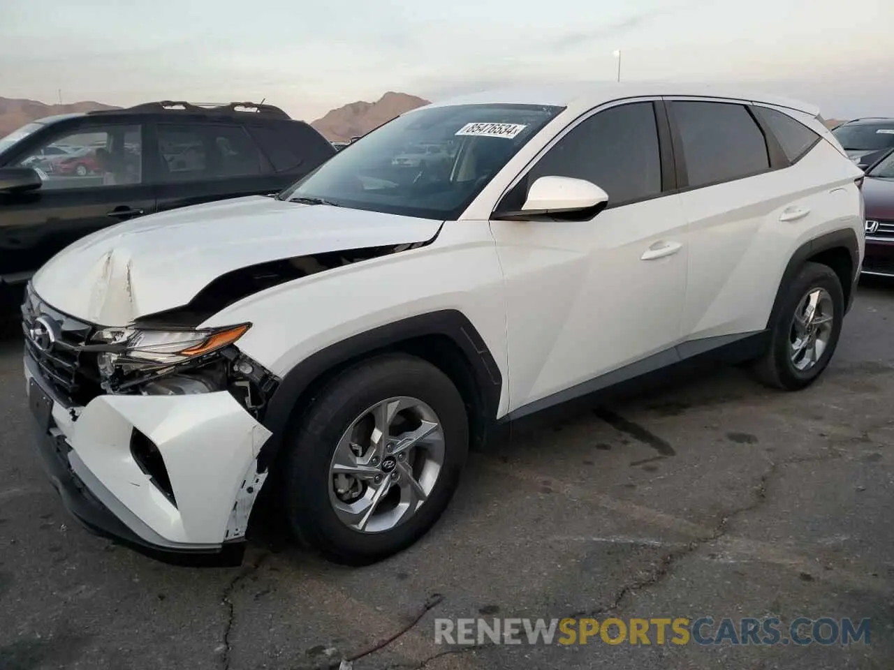 1 Photograph of a damaged car 5NMJA3AE8NH010067 HYUNDAI TUCSON 2022