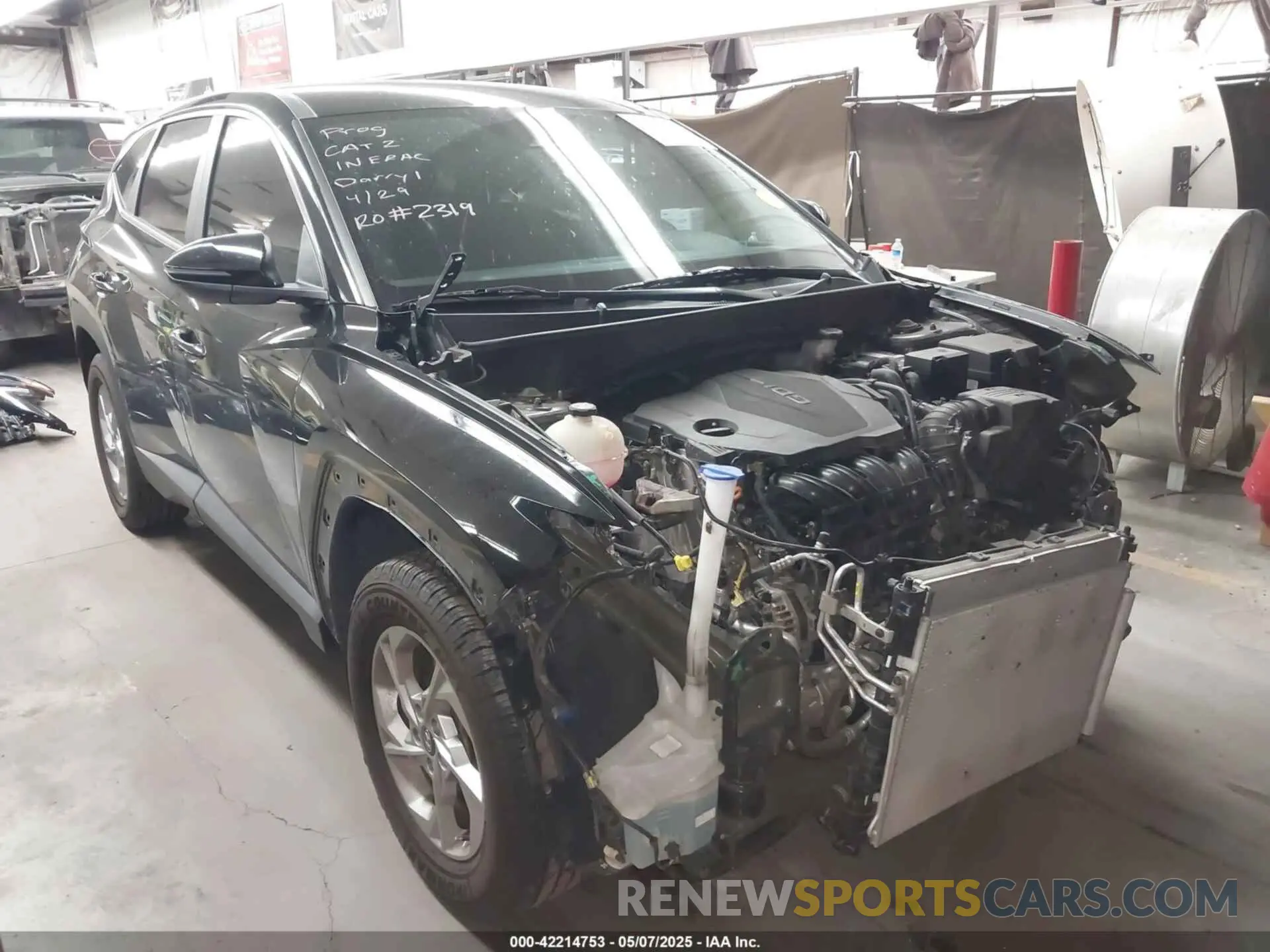 1 Photograph of a damaged car 5NMJACAE4NH068466 HYUNDAI TUCSON 2022
