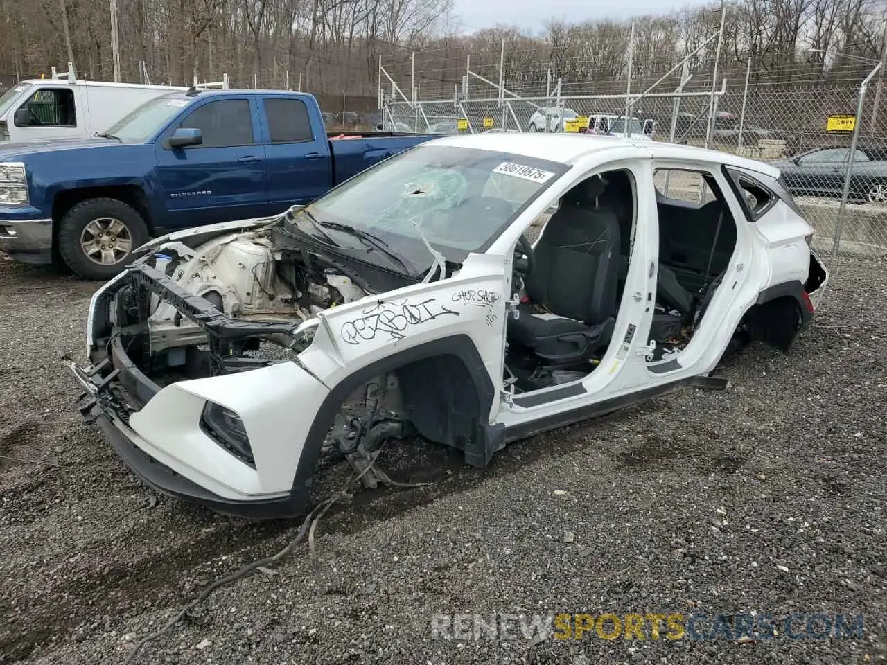 1 Photograph of a damaged car 5NMJACAEXNH034676 HYUNDAI TUCSON 2022