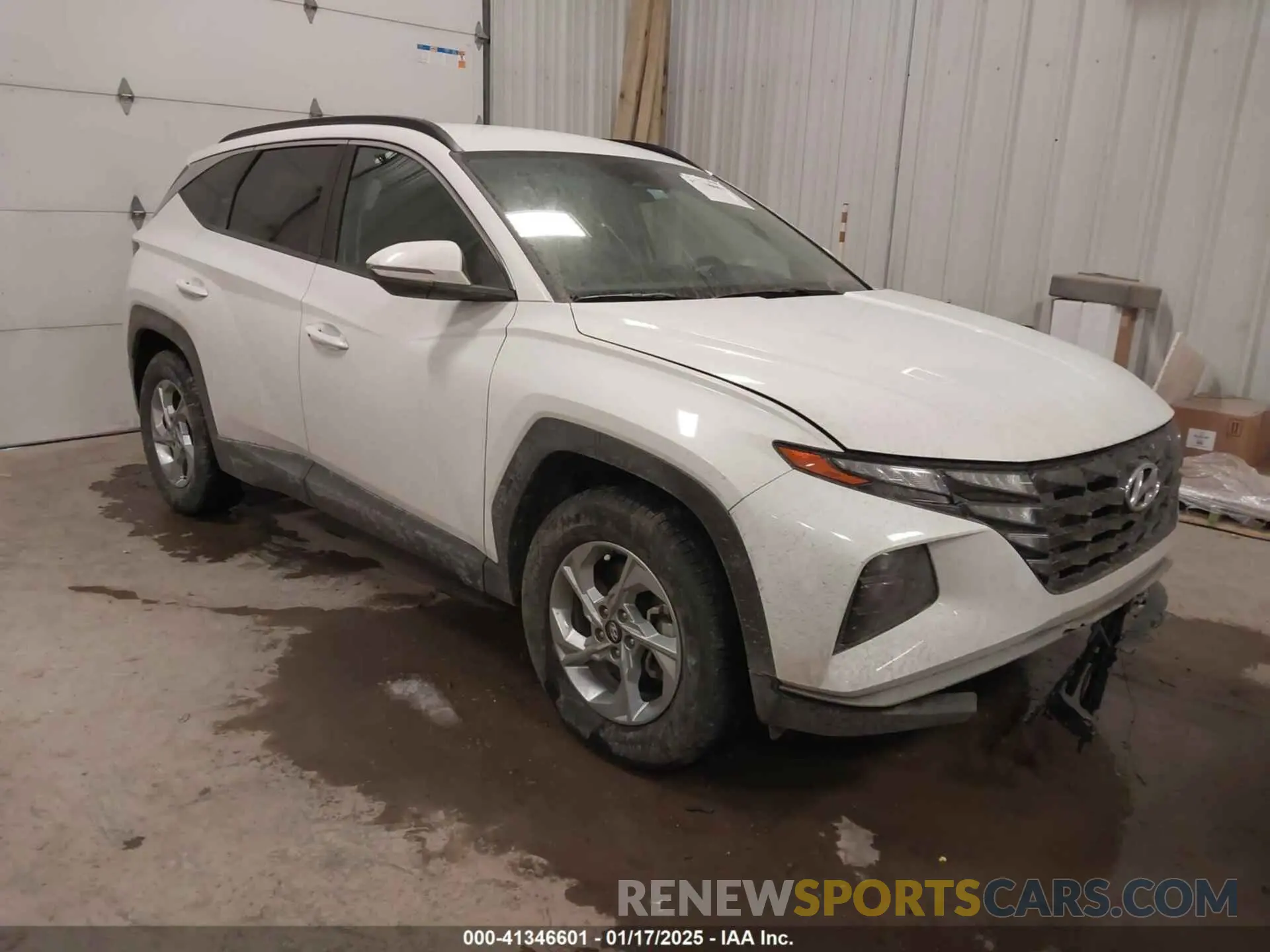 1 Photograph of a damaged car 5NMJB3AE0NH083009 HYUNDAI TUCSON 2022
