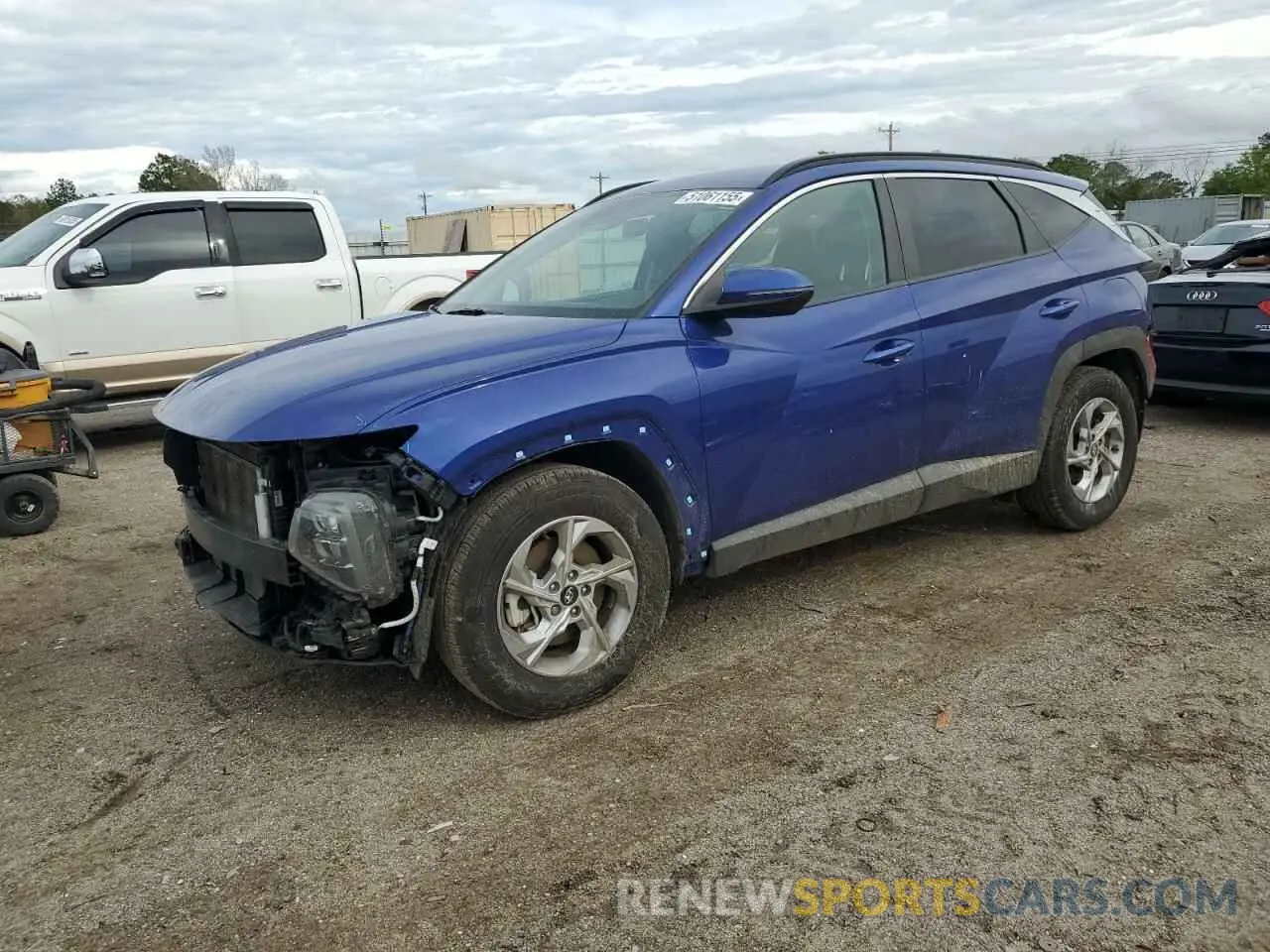1 Photograph of a damaged car 5NMJB3AE0NH144570 HYUNDAI TUCSON 2022