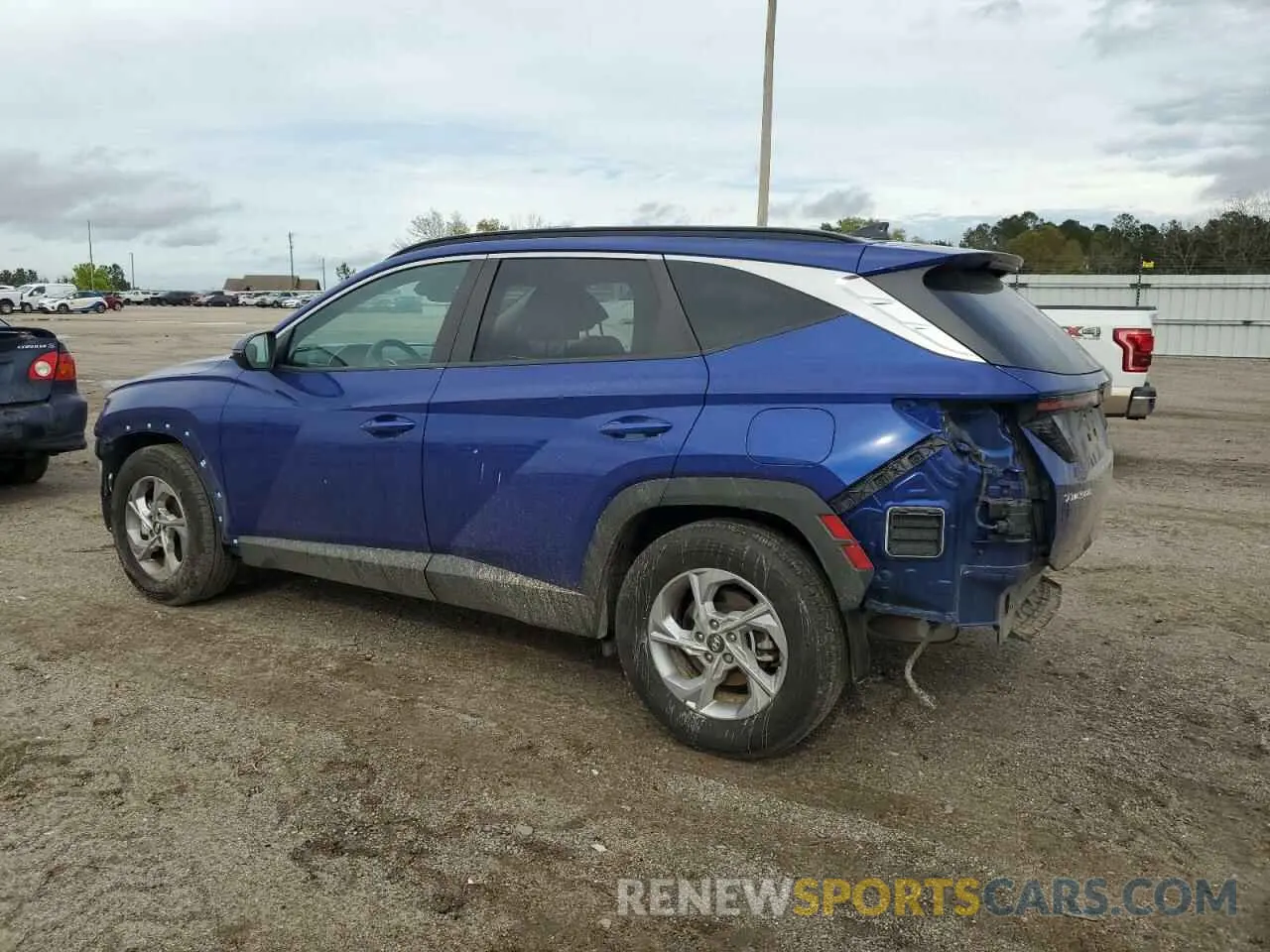 2 Photograph of a damaged car 5NMJB3AE0NH144570 HYUNDAI TUCSON 2022