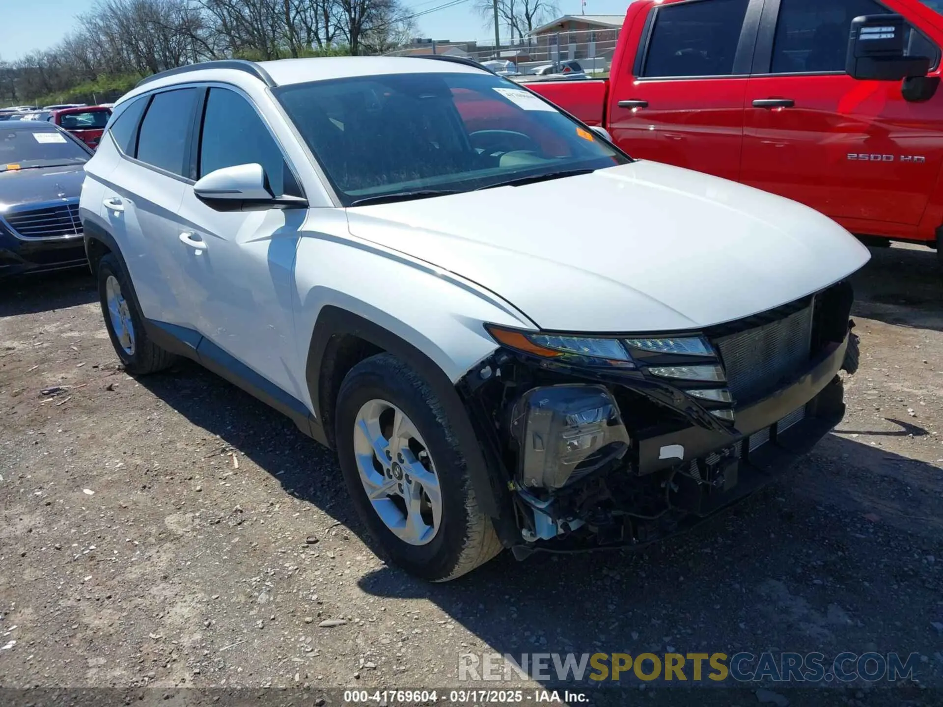 1 Photograph of a damaged car 5NMJB3AE3NH070982 HYUNDAI TUCSON 2022