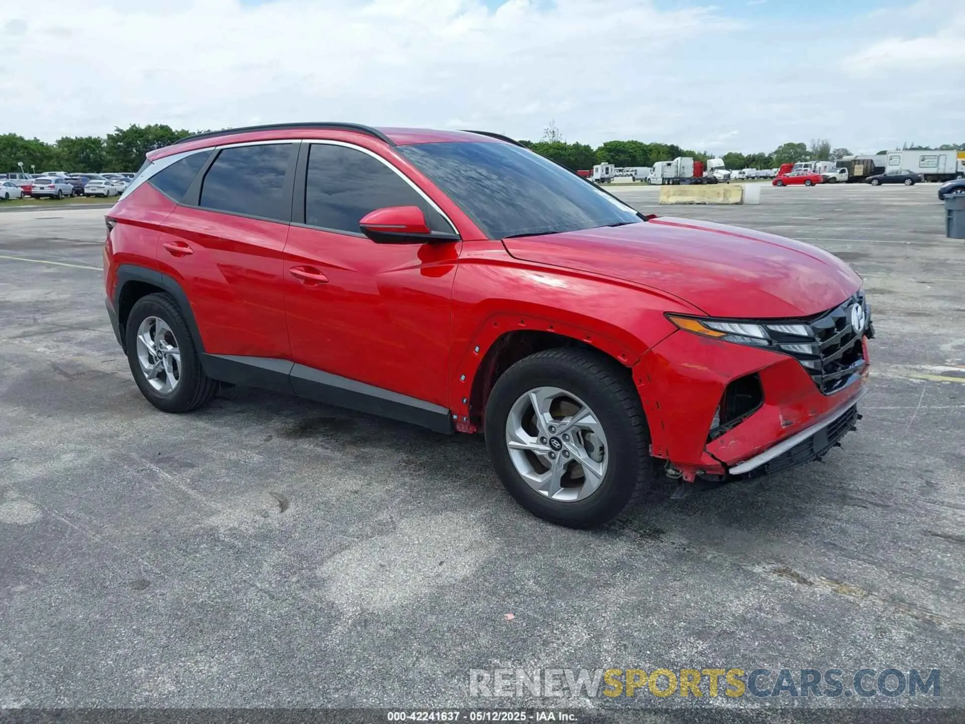 1 Фотография поврежденного автомобиля 5NMJB3AE6NH110374 HYUNDAI TUCSON 2022