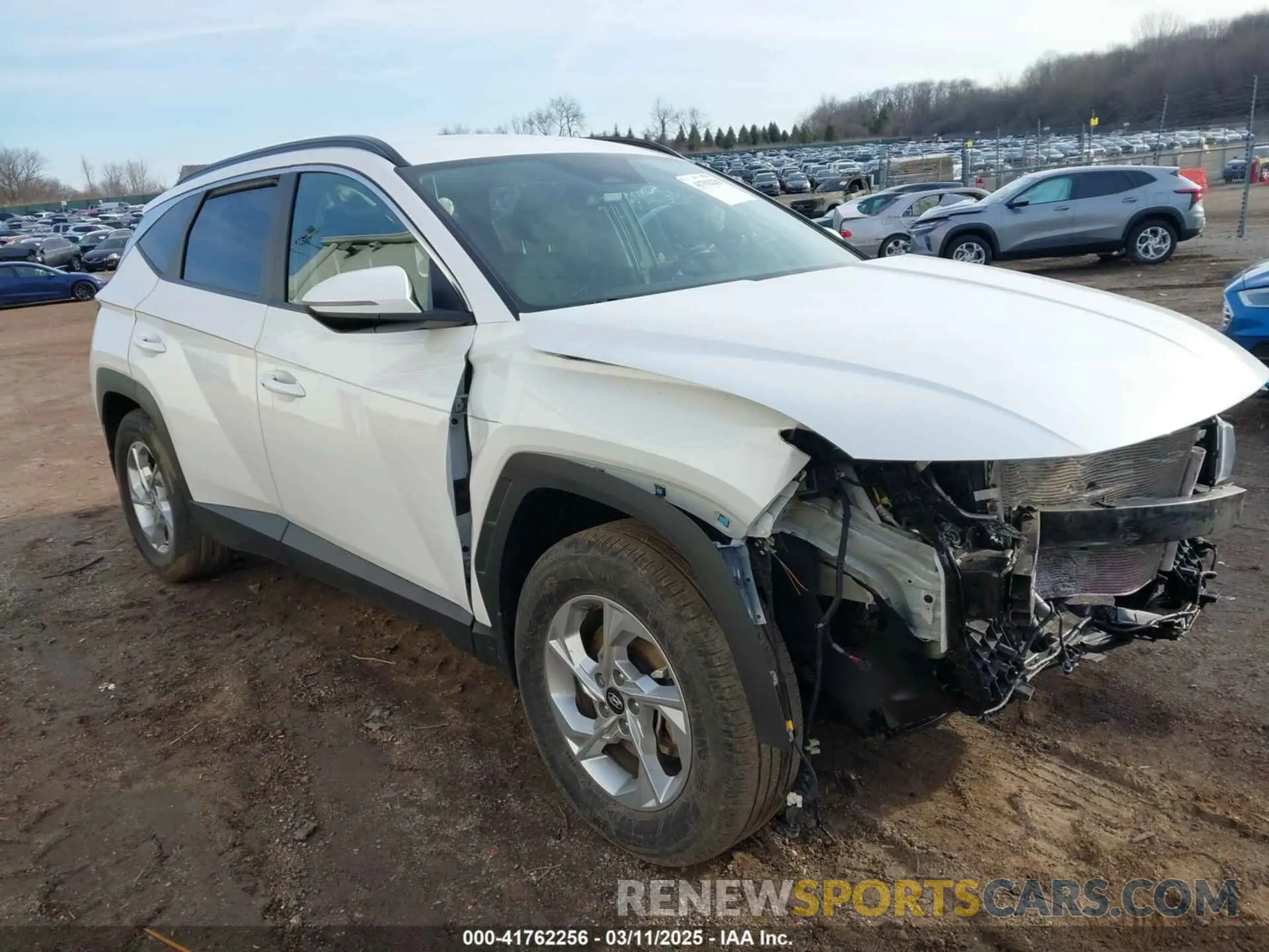 1 Photograph of a damaged car 5NMJB3AE7NH092712 HYUNDAI TUCSON 2022
