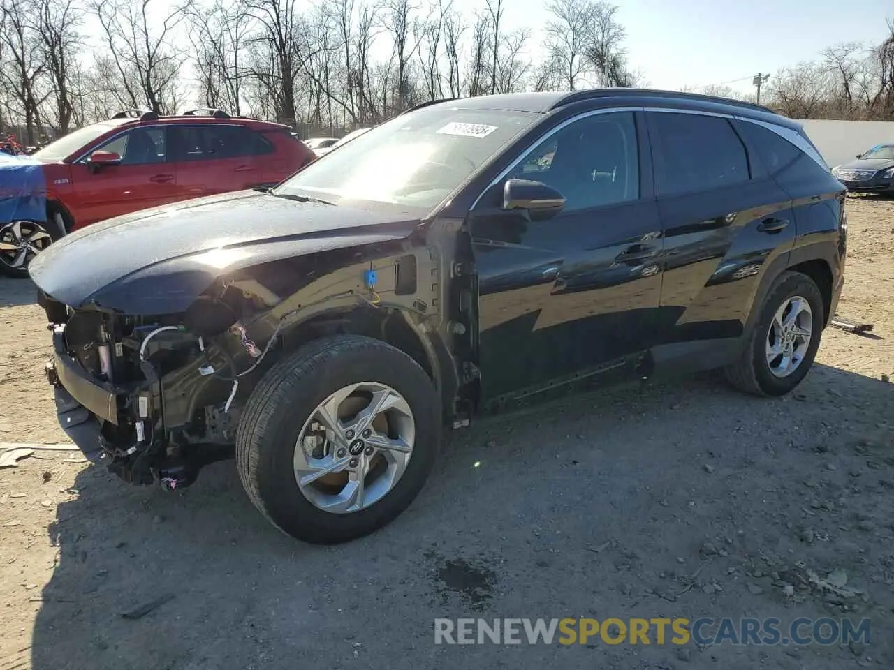 1 Photograph of a damaged car 5NMJB3AE7NH134893 HYUNDAI TUCSON 2022