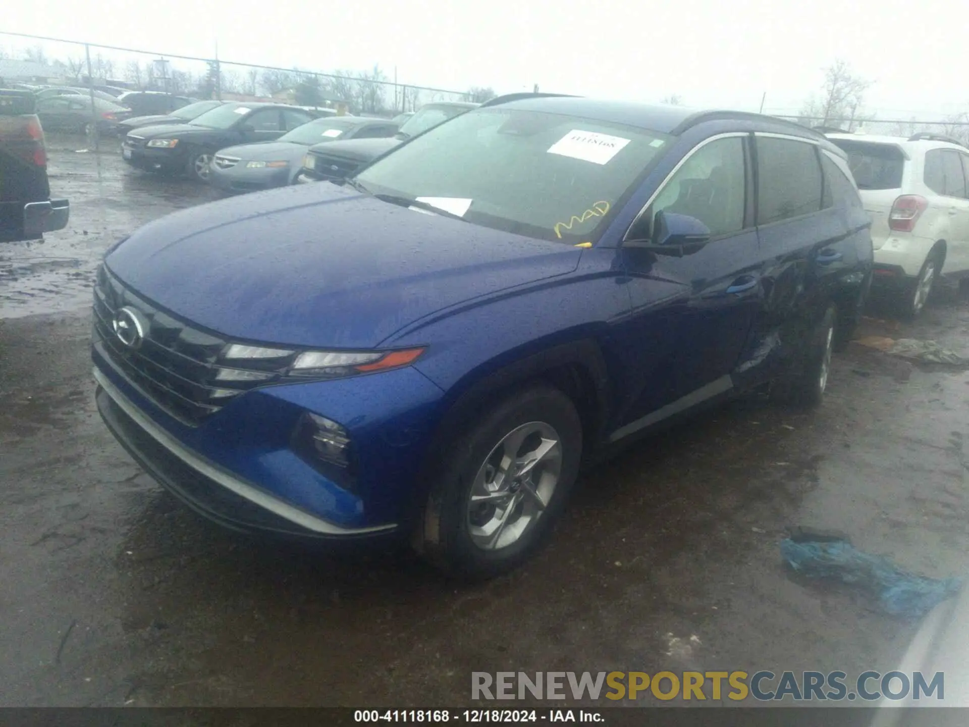 2 Photograph of a damaged car 5NMJBCAE0NH081342 HYUNDAI TUCSON 2022