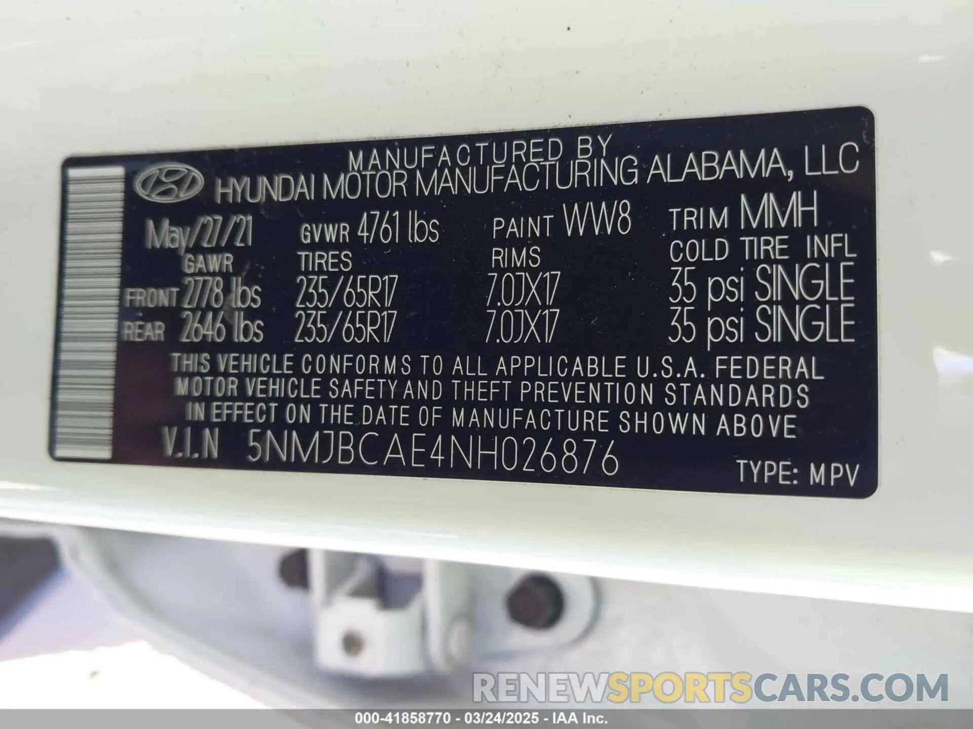9 Photograph of a damaged car 5NMJBCAE4NH026876 HYUNDAI TUCSON 2022