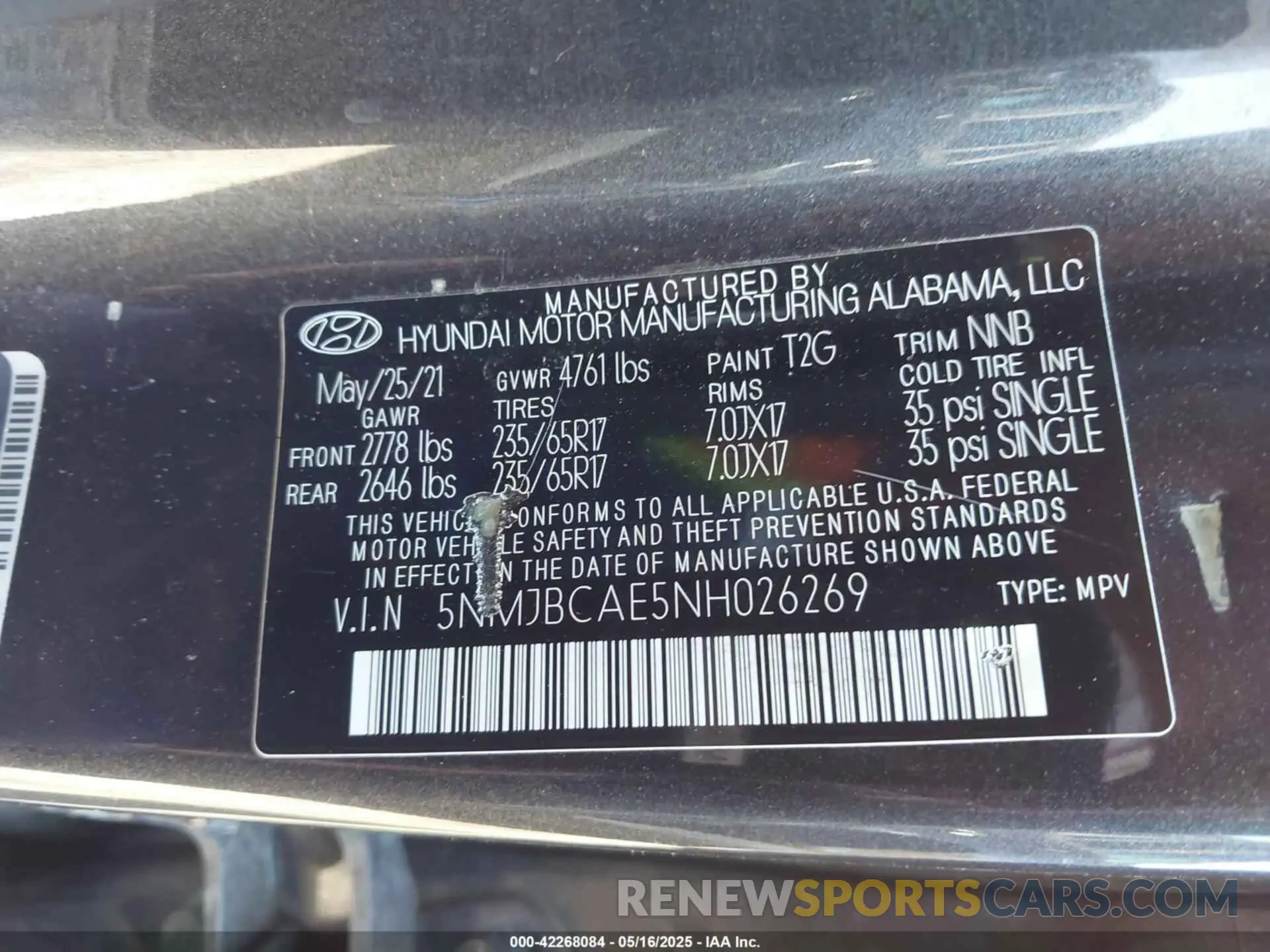 9 Photograph of a damaged car 5NMJBCAE5NH026269 HYUNDAI TUCSON 2022