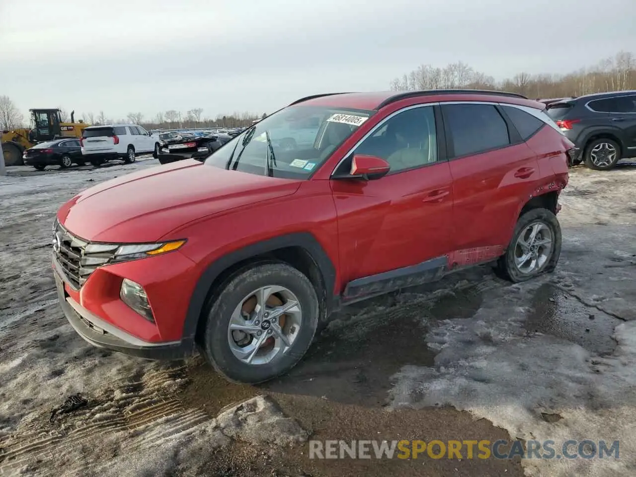 1 Photograph of a damaged car 5NMJBCAE5NH060342 HYUNDAI TUCSON 2022