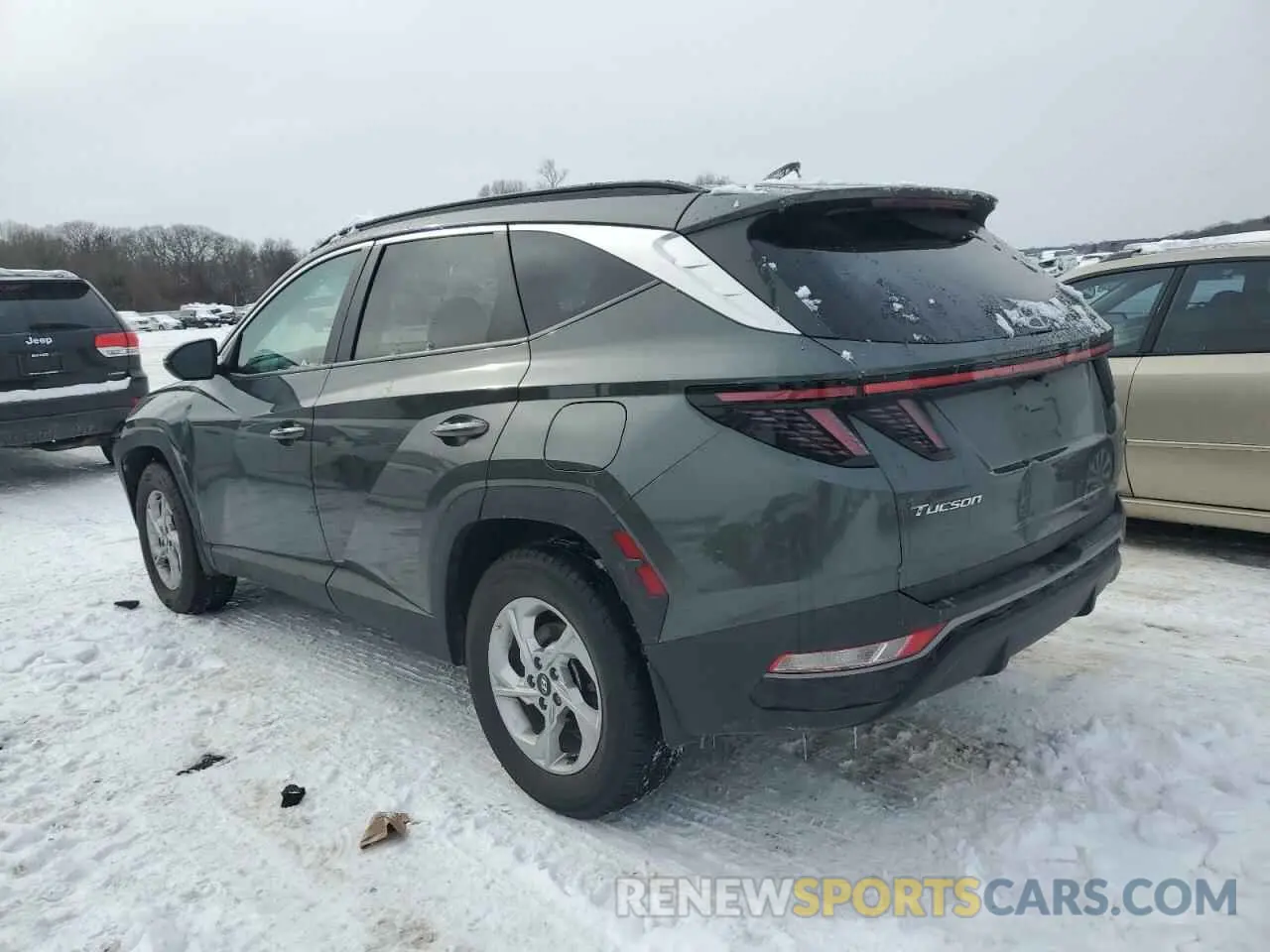 2 Photograph of a damaged car 5NMJBCAE5NH154804 HYUNDAI TUCSON 2022