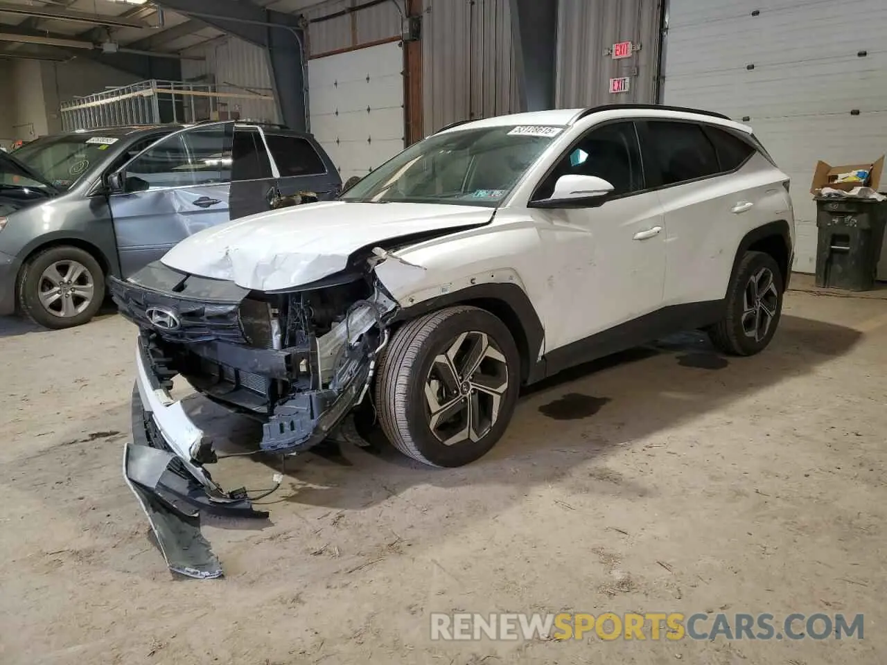 1 Photograph of a damaged car 5NMJBCAE6NH069874 HYUNDAI TUCSON 2022
