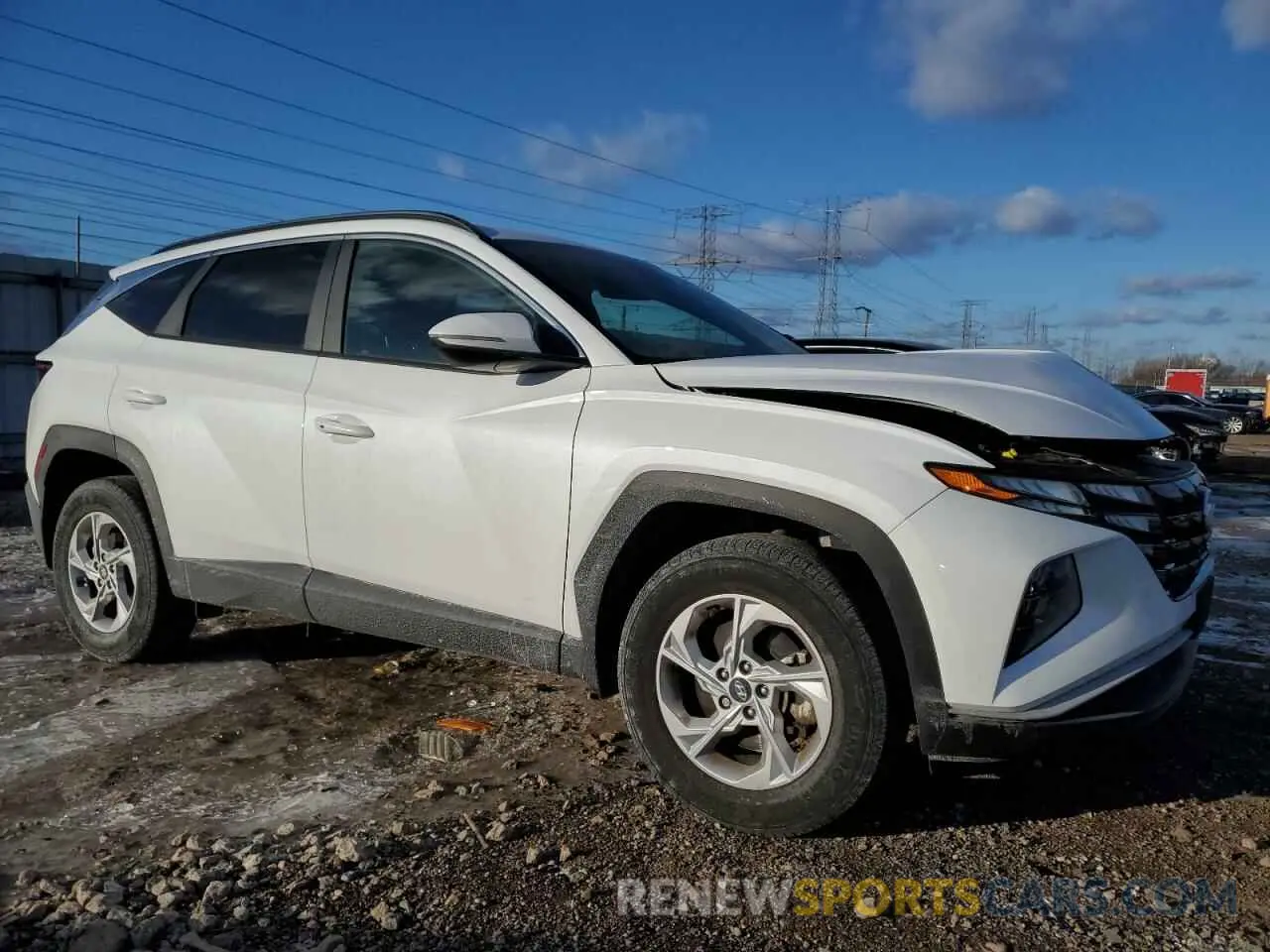 4 Фотография поврежденного автомобиля 5NMJBCAE9NH160038 HYUNDAI TUCSON 2022