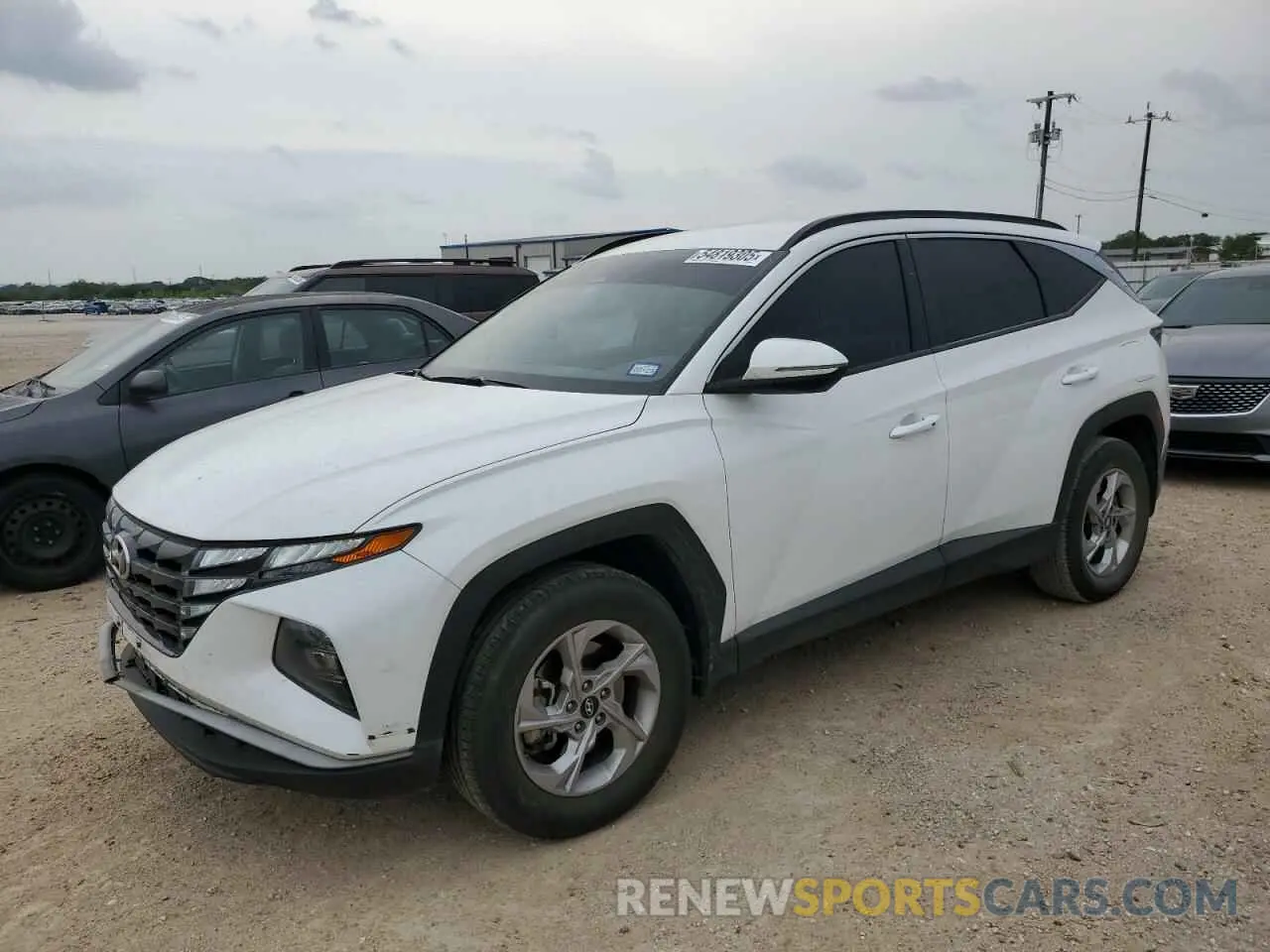 1 Photograph of a damaged car 5NMJBCAEXNH131003 HYUNDAI TUCSON 2022