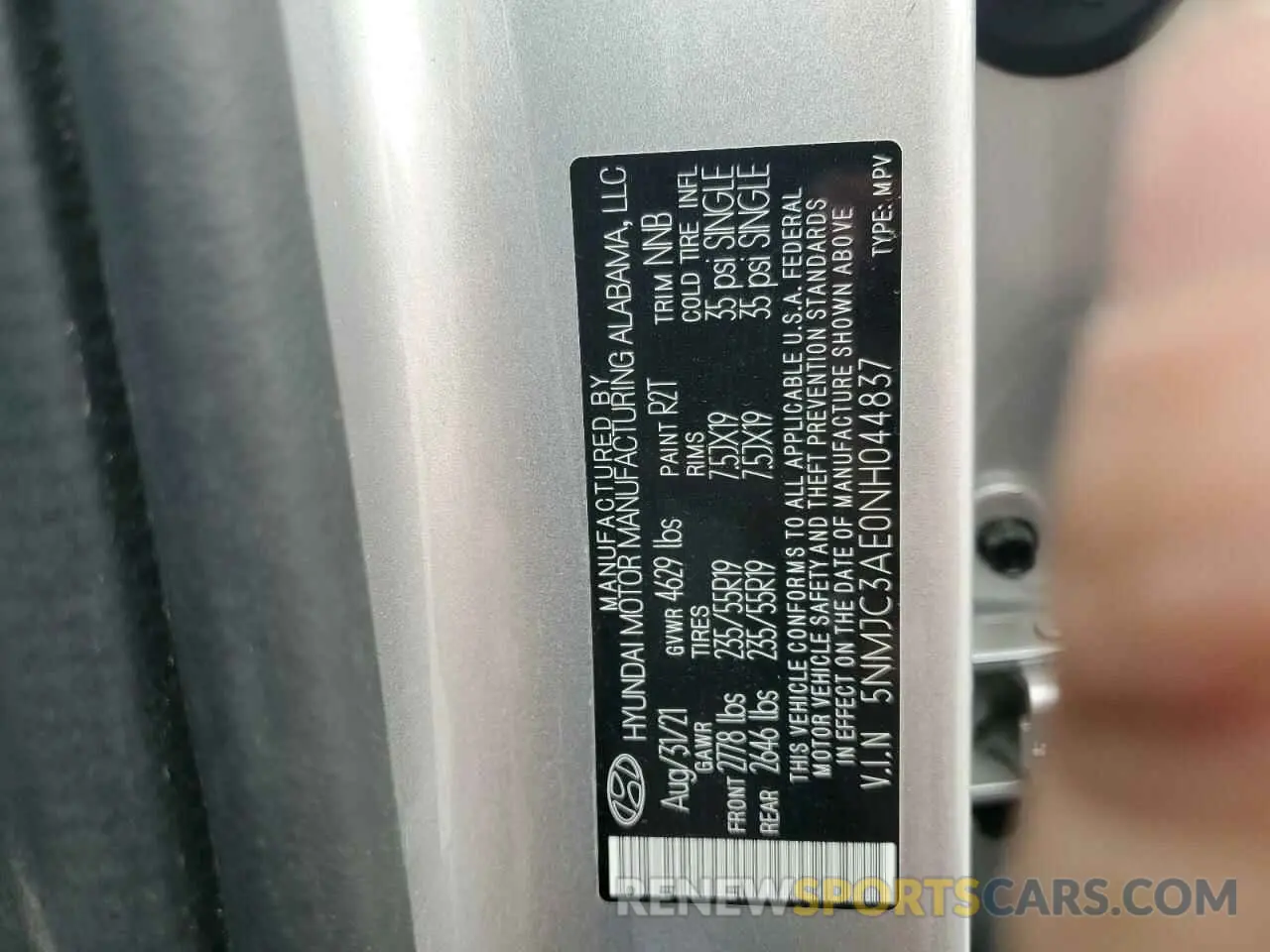 15 Фотография поврежденного автомобиля 5NMJC3AE0NH044837 HYUNDAI TUCSON 2022